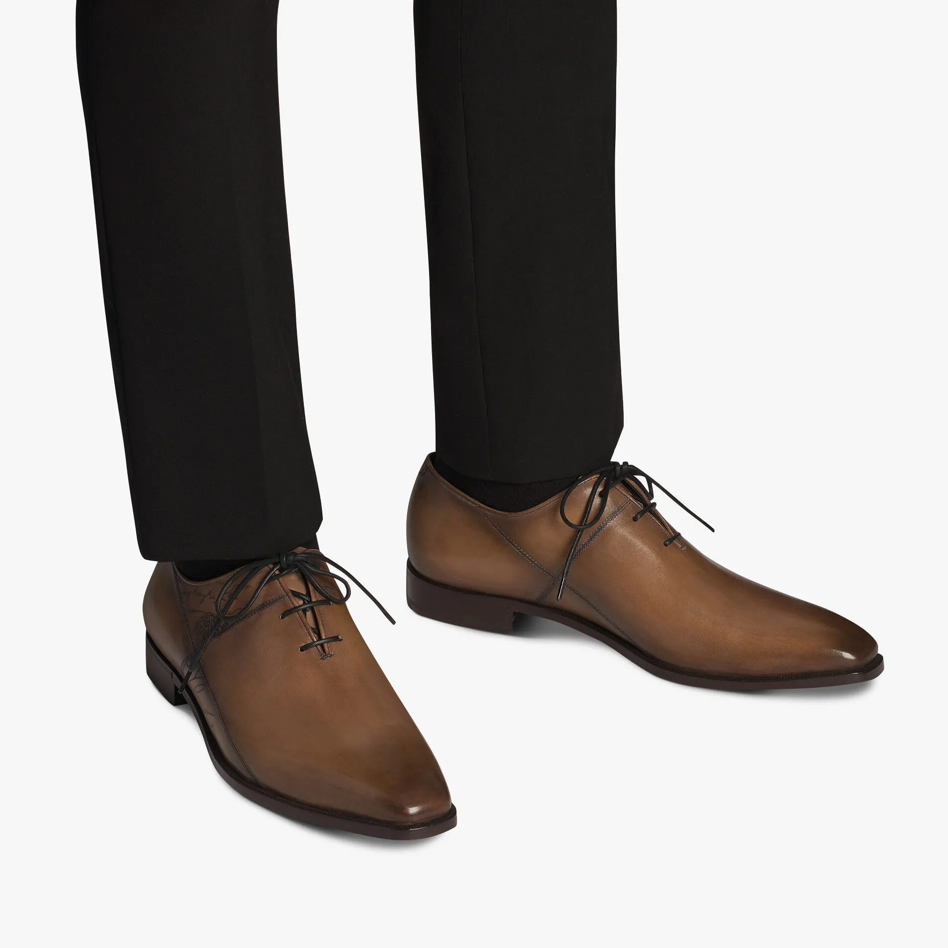 Berluti Richelieu Alessandro D&eacute;mesure Neo En Cuir Scritto | Richelieus & Derbies