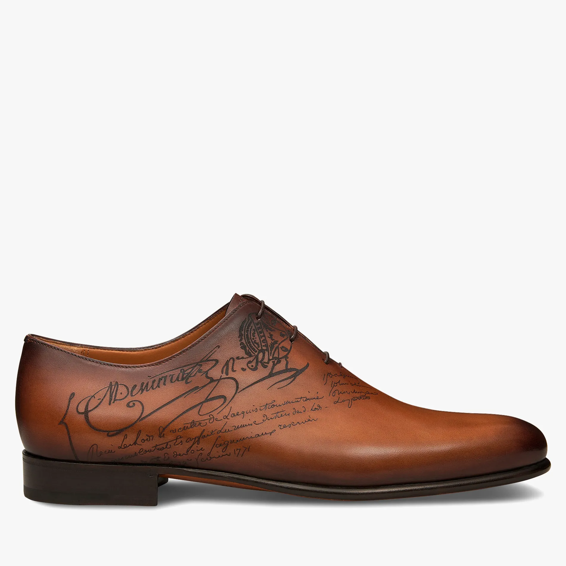 Berluti Richelieu Alessandro Galet En Cuir Scritto | Richelieus & Derbies