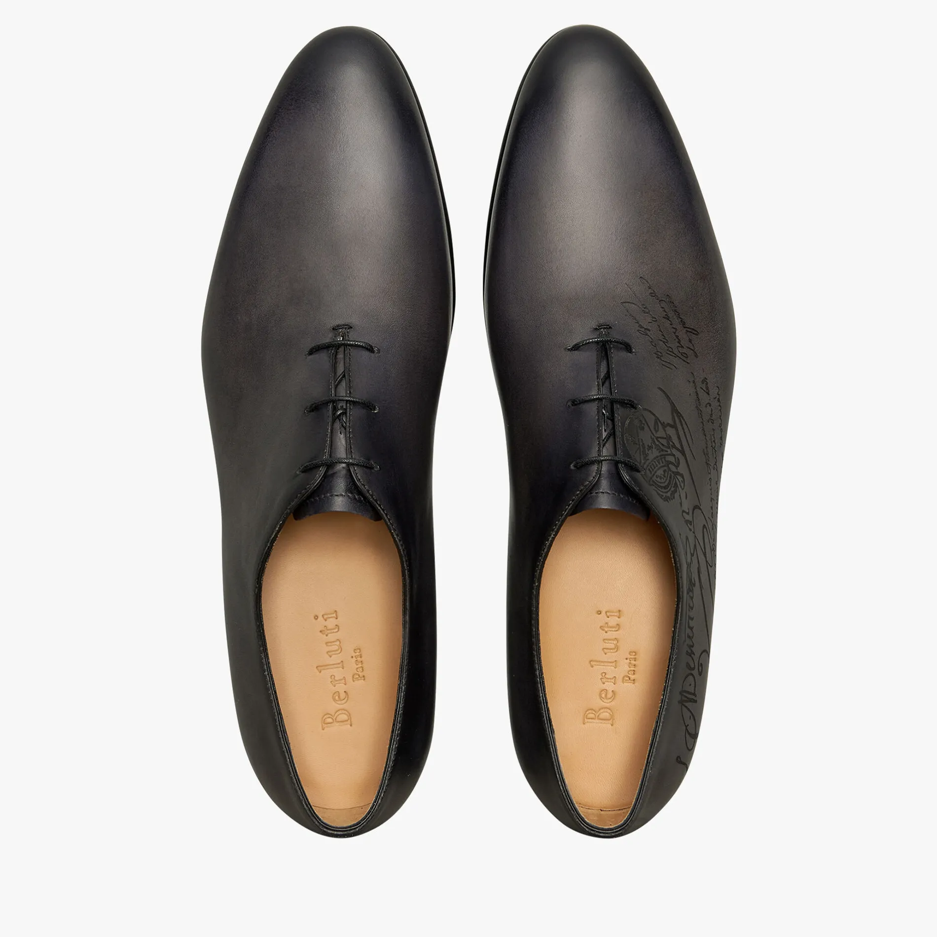 Berluti Richelieu Alessandro Galet En Cuir Scritto | Richelieus & Derbies