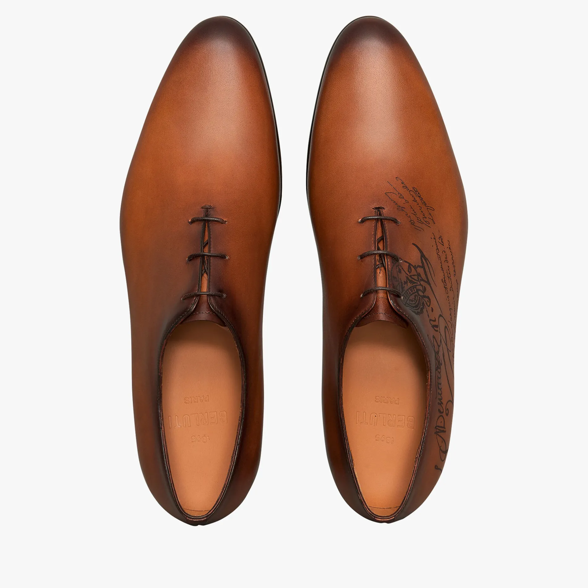 Berluti Richelieu Alessandro Galet En Cuir Scritto | Richelieus & Derbies