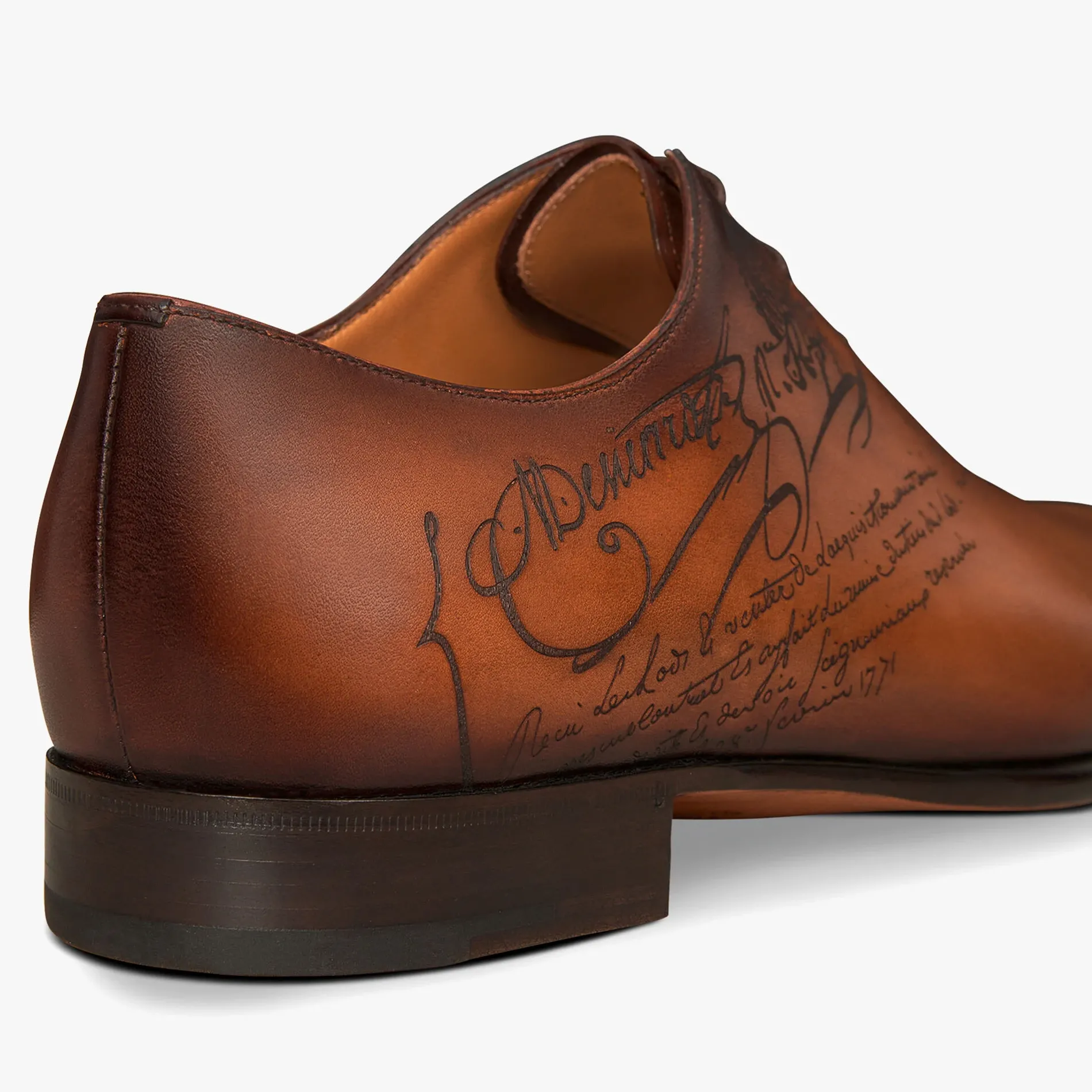 Berluti Richelieu Alessandro Galet En Cuir Scritto | Richelieus & Derbies