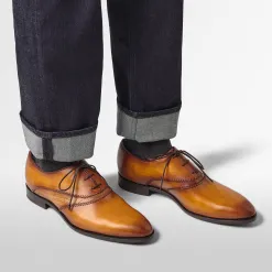 Berluti Richelieu Rapi&eacute;c&eacute;-Repris&eacute; en cuir Scritto | Richelieus & Derbies