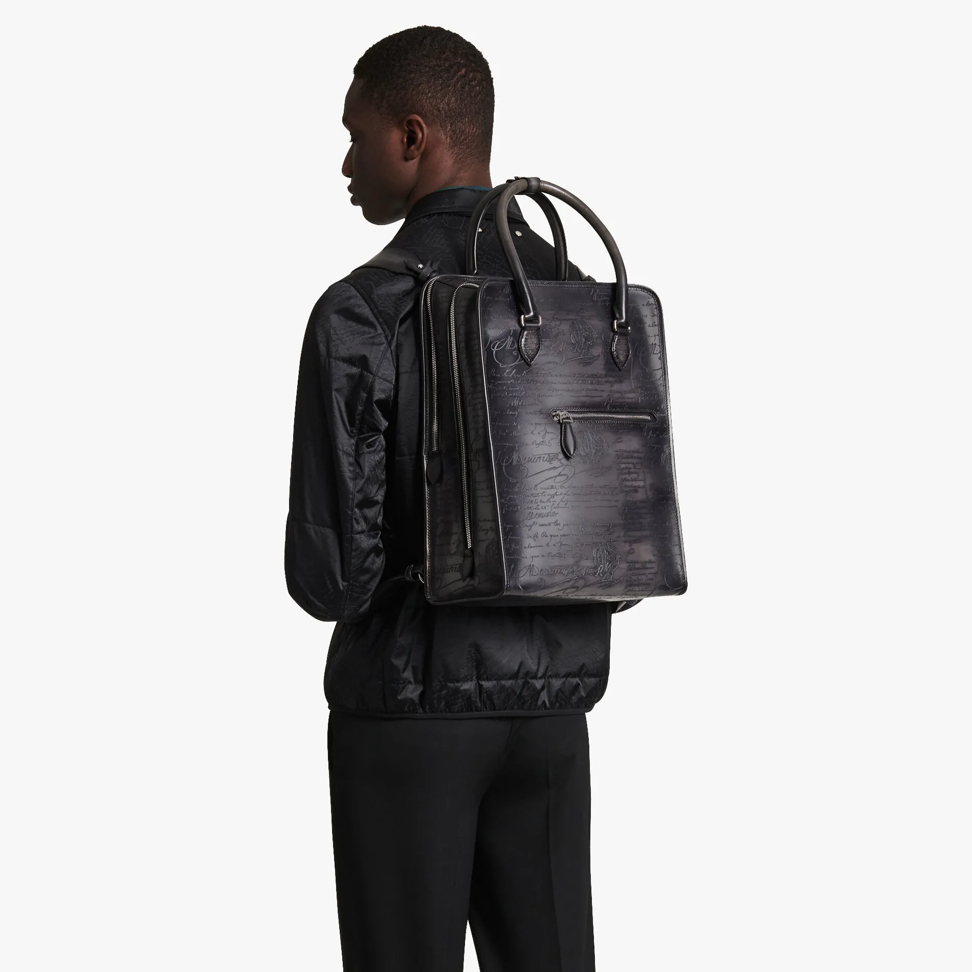 Berluti Sac &agrave; dos Premier Jour En Cuir Scritto | Sacs À Dos