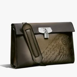 Berluti Sac Bandouli&egrave;re E'Mio Messenger en Cuir Sritto | Sacs Bandoulière
