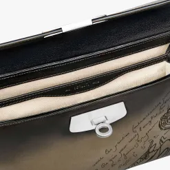 Berluti Sac Bandouli&egrave;re E'Mio Messenger en Cuir Sritto | Sacs Bandoulière