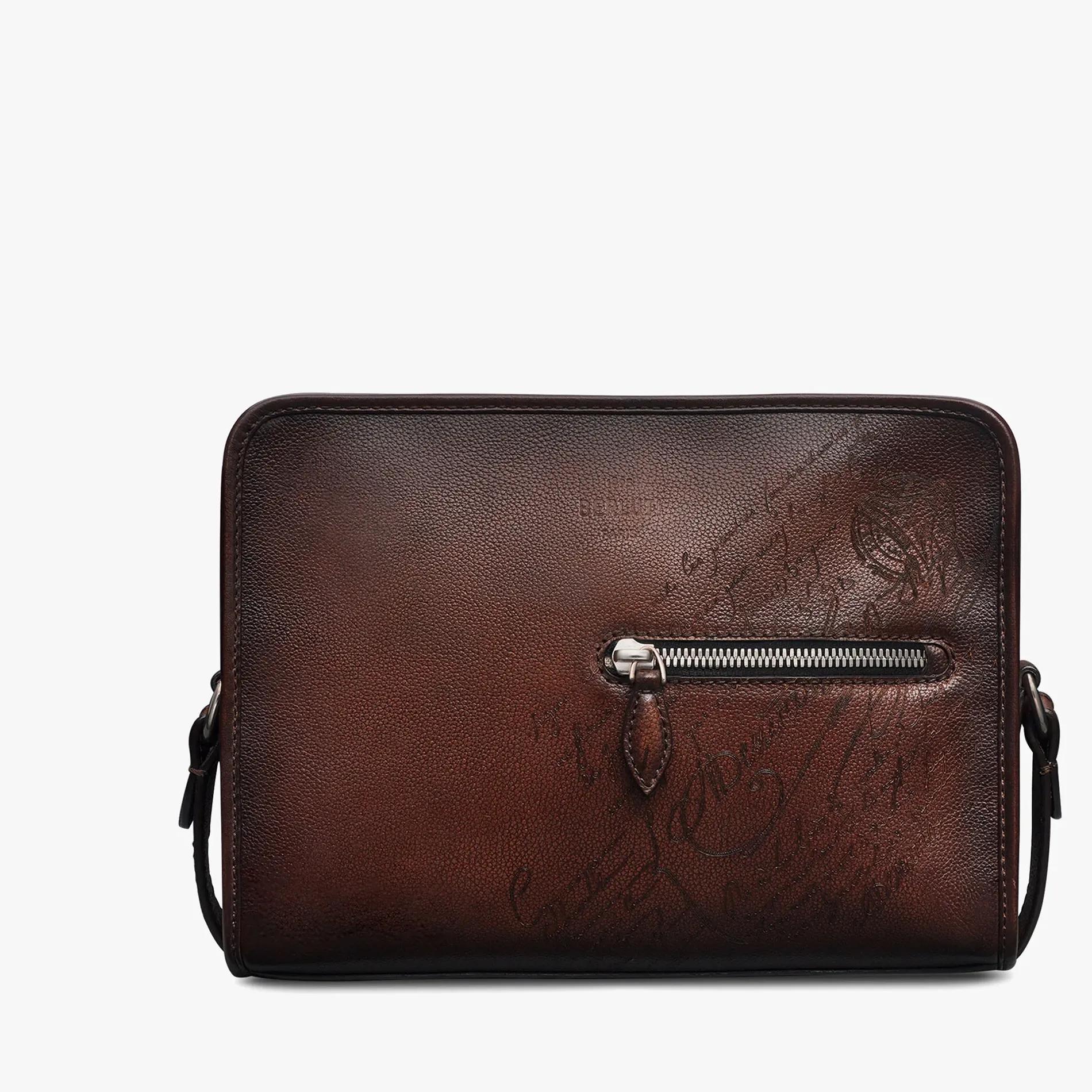 Berluti Sac Bandoulière Journalier En Cuir Scritto | Sacs Bandoulière