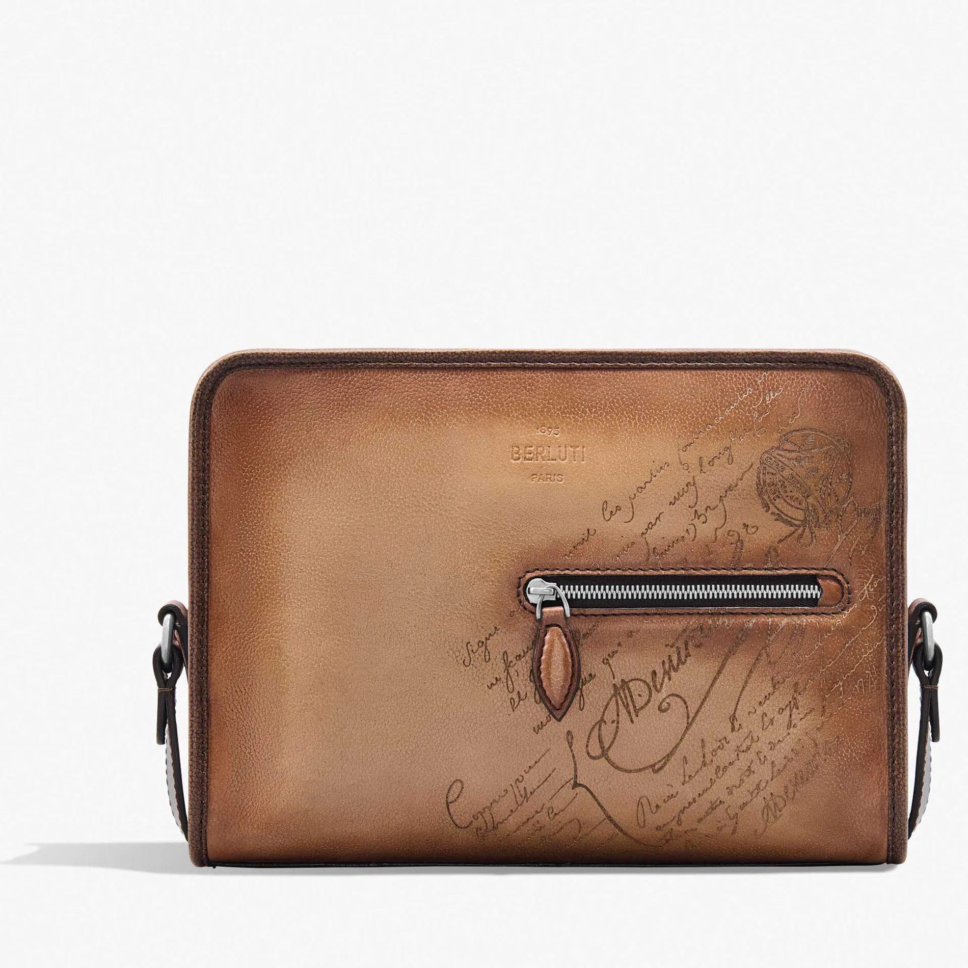 Berluti Sac Bandouli&egrave;re Journalier En Cuir Scritto | Sacs Bandoulière