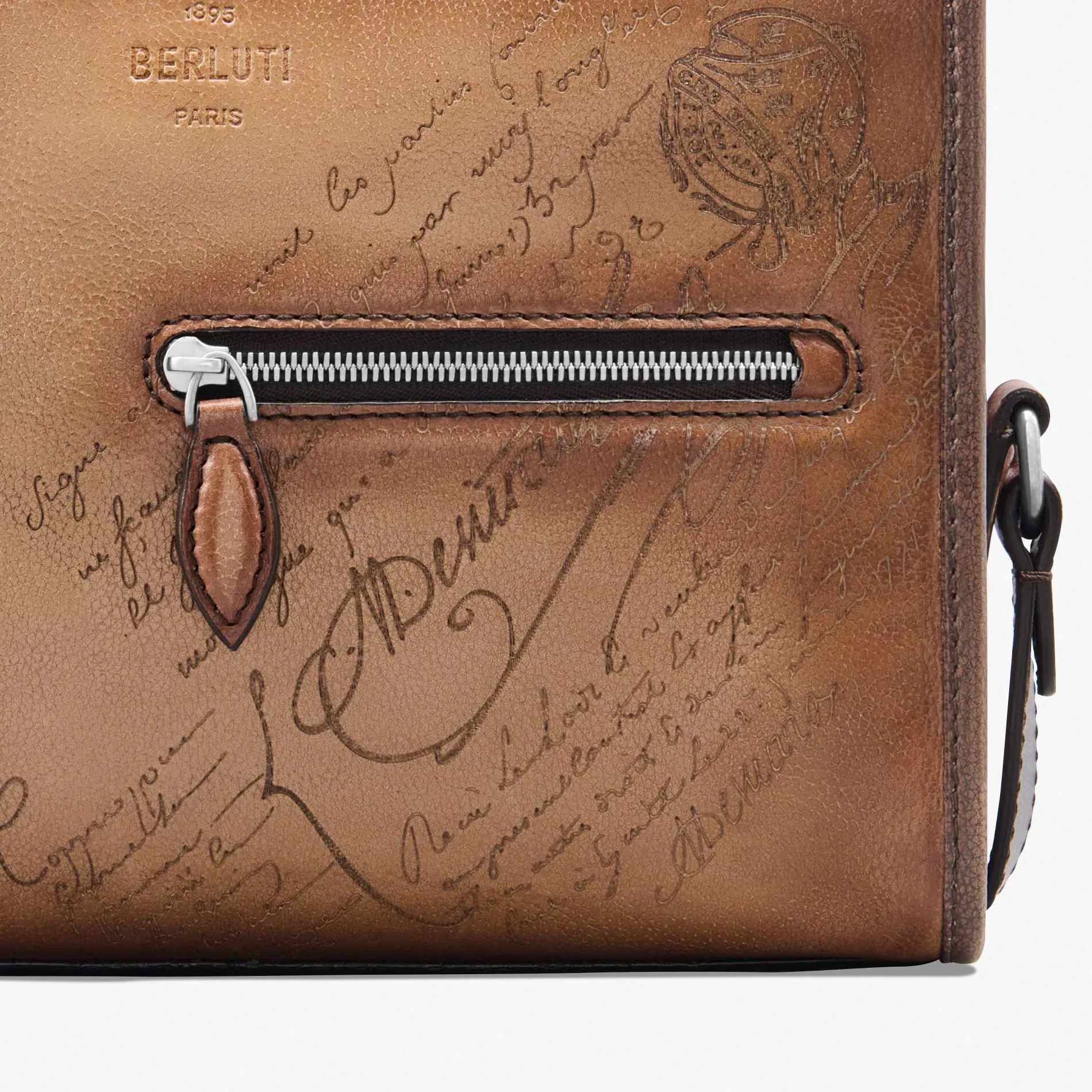 Berluti Sac Bandouli&egrave;re Journalier En Cuir Scritto | Sacs Bandoulière