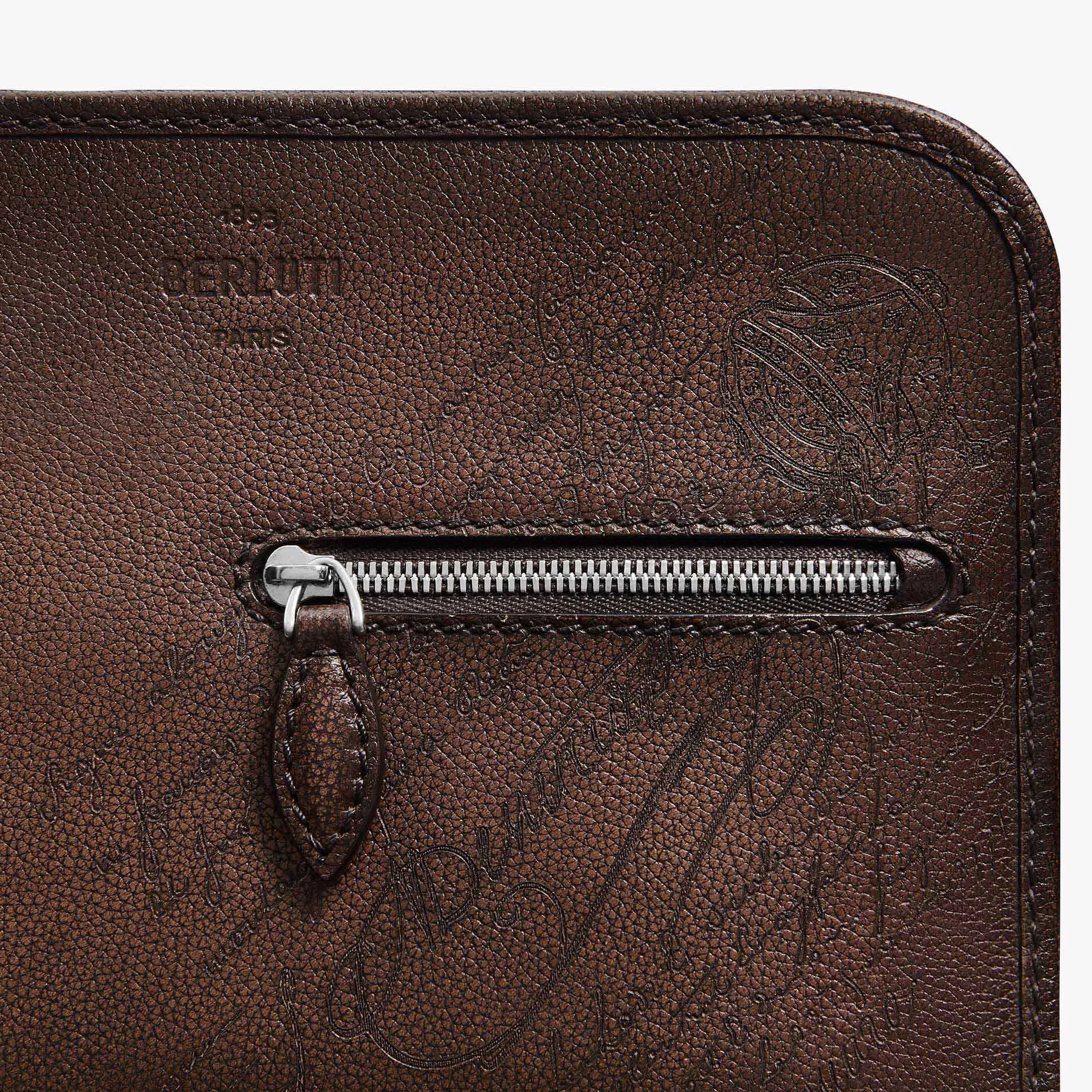 Berluti Sac Bandouli&egrave;re Journalier Trio En Cuir Scritto | Sacs Bandoulière
