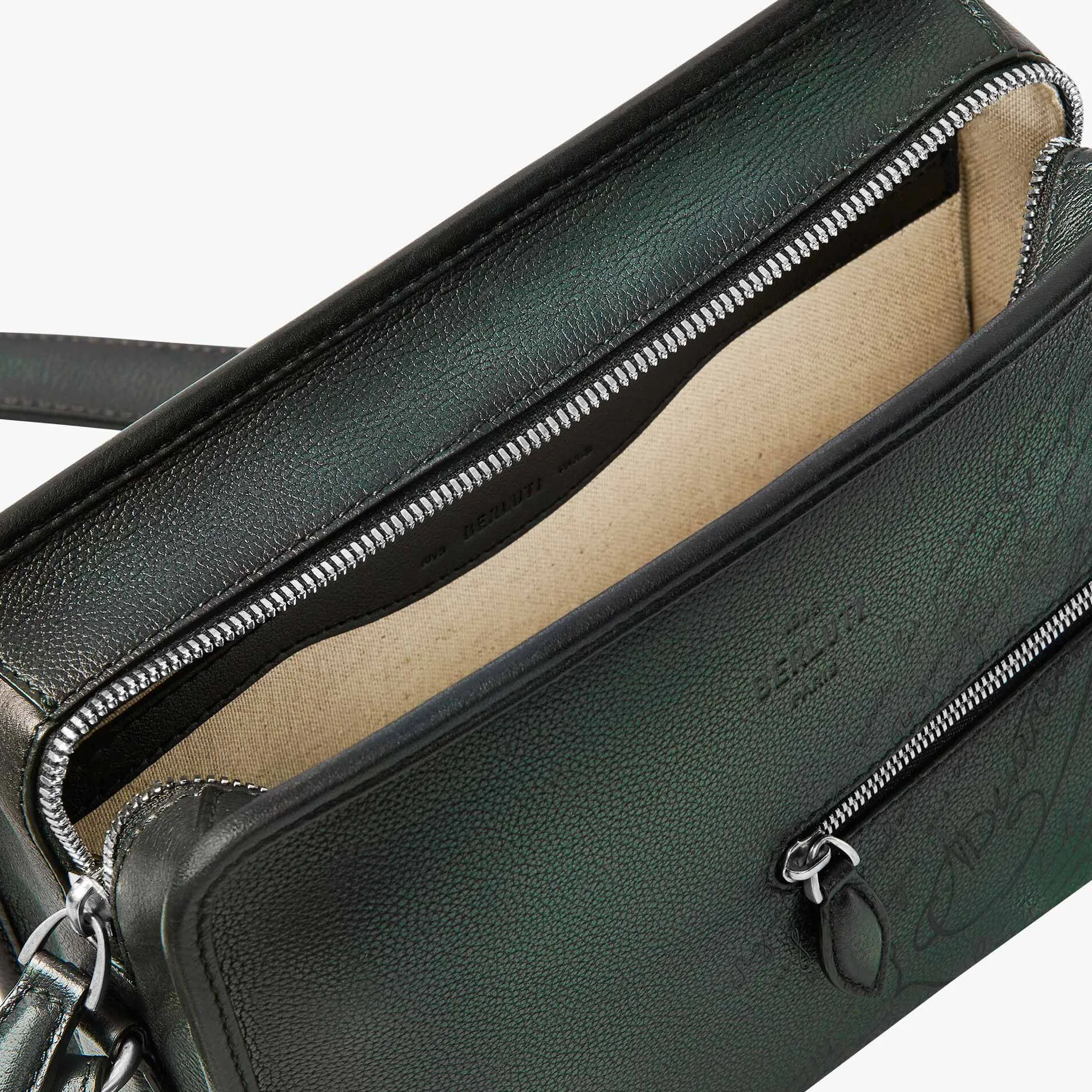 Berluti Sac Bandouli&egrave;re Journalier En Cuir Scritto | Sacs Bandoulière