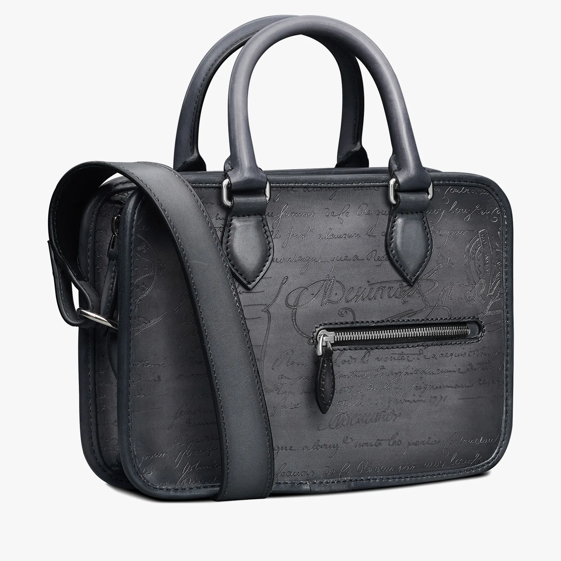 Berluti Sac Bandouli&egrave;re Un Jour Gulliver En Cuir Scritto | Sacs Bandoulière | Pochettes