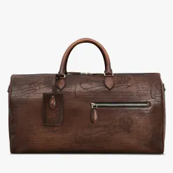 Berluti Sac de Voyage Jour Off Moyen Mod&egrave;le En Cuir Scritto | Sacs De Voyage