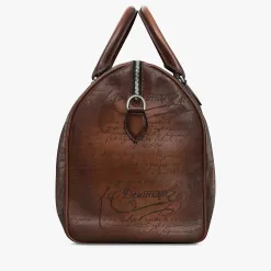 Berluti Sac de Voyage Jour Off Moyen Mod&egrave;le En Cuir Scritto | Sacs De Voyage