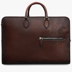 Berluti Sac De Voyage Overnight En Cuir Scritto | Sacs De Voyage
