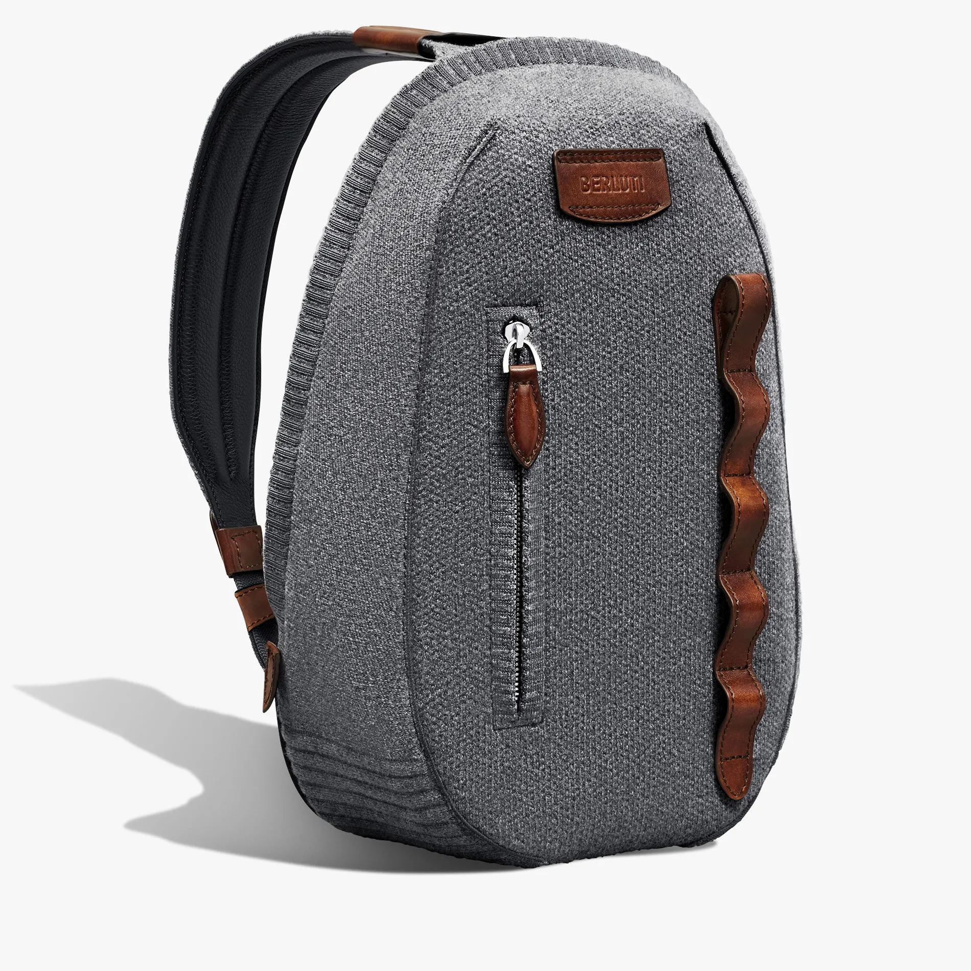 Berluti Sac Porté Épaule Shadow B5820 En Cachemire | Sacs Bandoulière