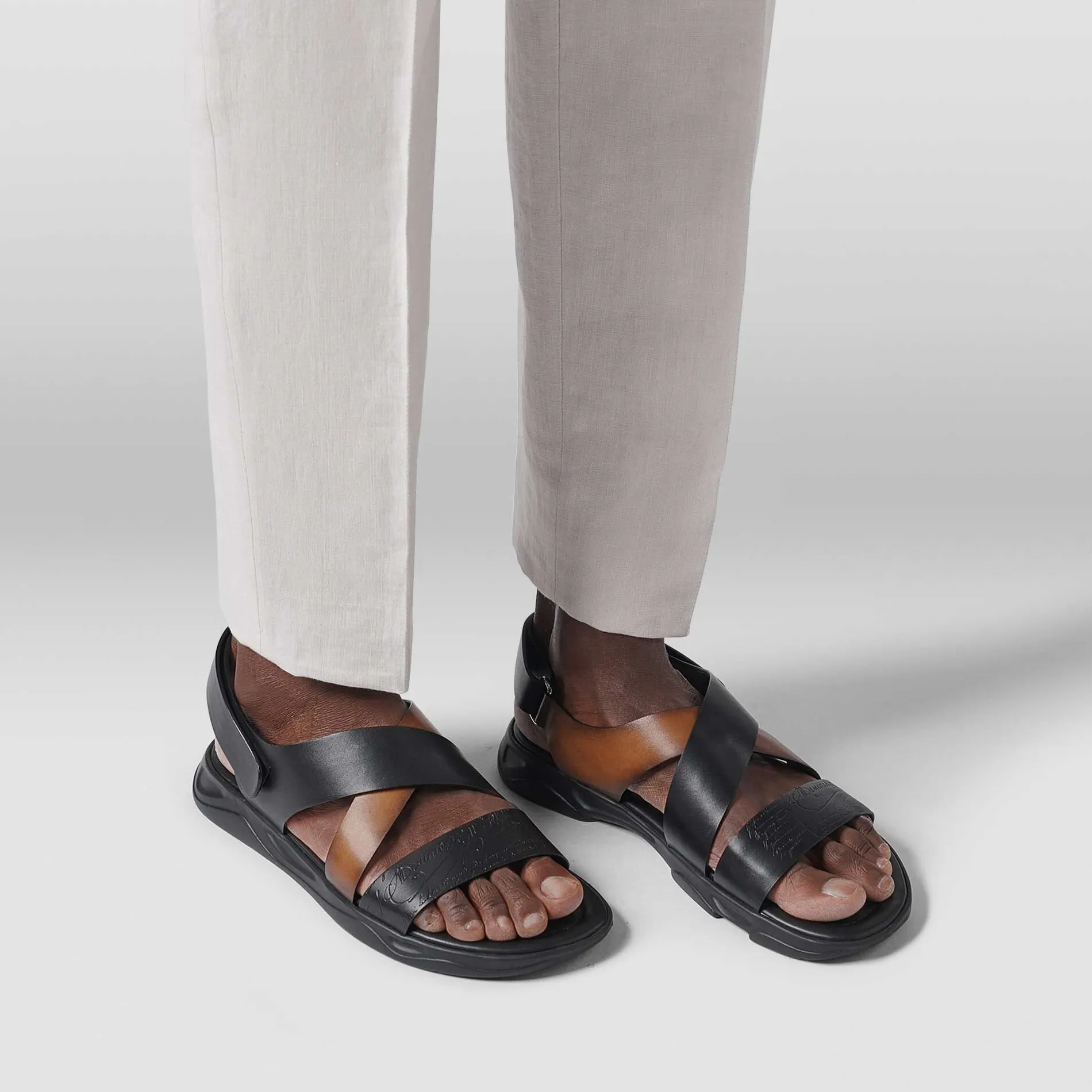 Berluti Sandale Shadow En Cuir | Sandales | Shadow