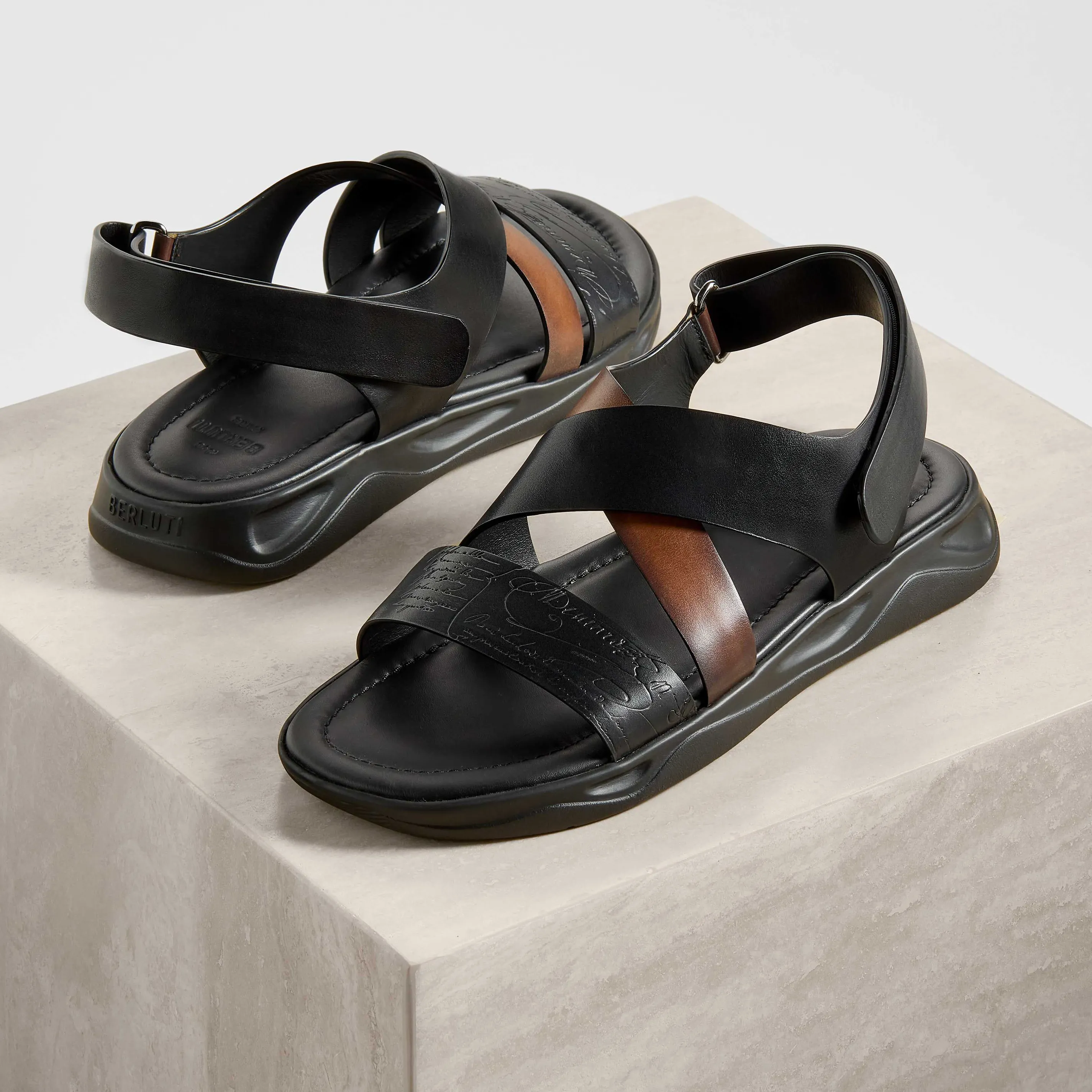 Berluti Sandale Shadow En Cuir | Sandales | Shadow