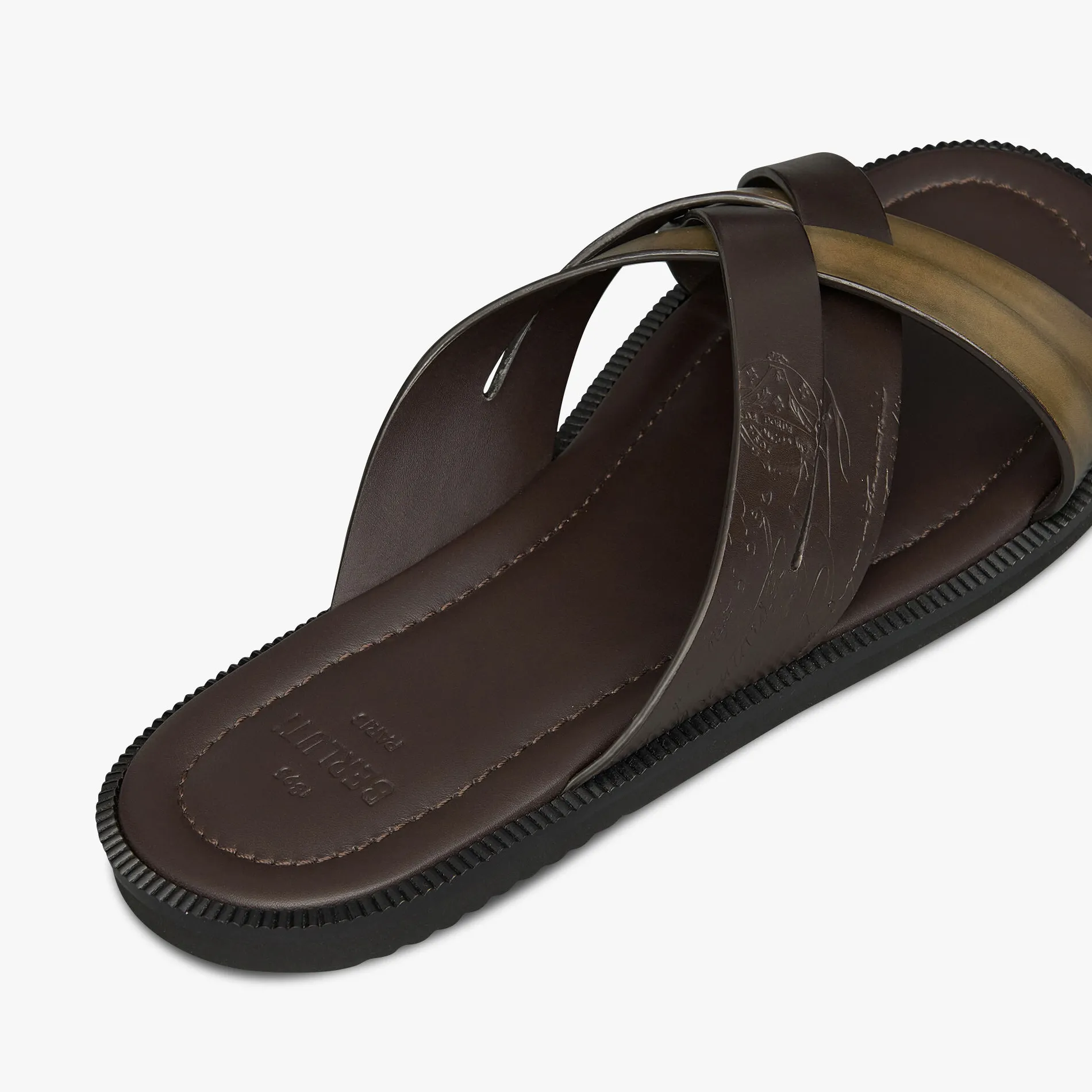 Berluti Sandale Sifnos En Cuir Scritto | Sandales