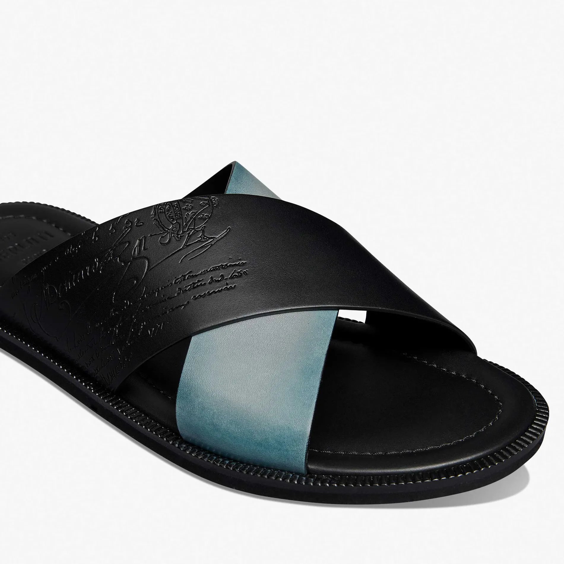 Berluti Sandale Sifnos En Cuir Scritto | Sandales