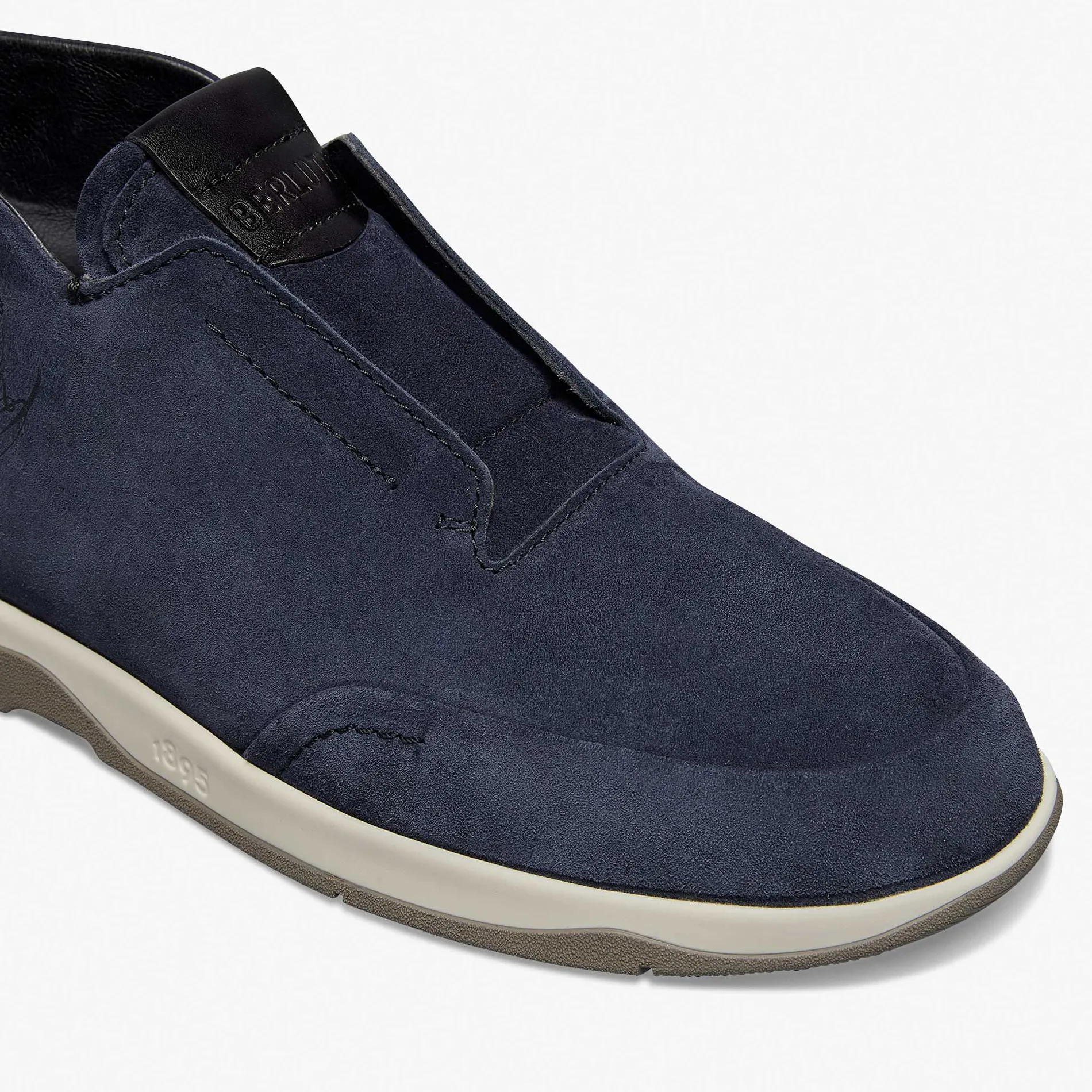 Berluti Slip On &Eacute;chapp&eacute;e En Su&egrave;de Scritto | Bottines