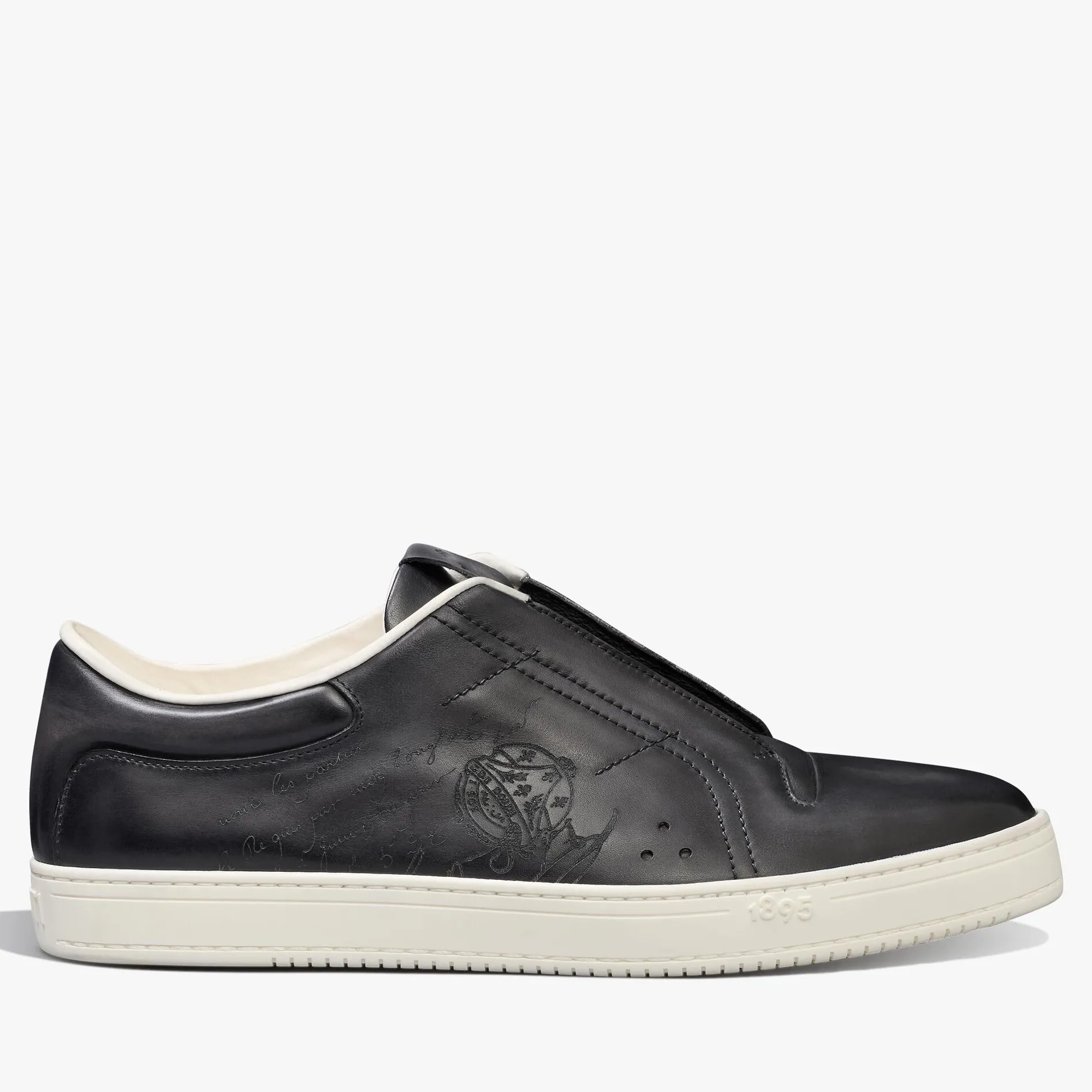 Berluti Slip On Playtime En Cuir Scritto | Sneakers
