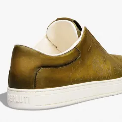 Berluti Slip On Playtime En Cuir Scritto | Sneakers