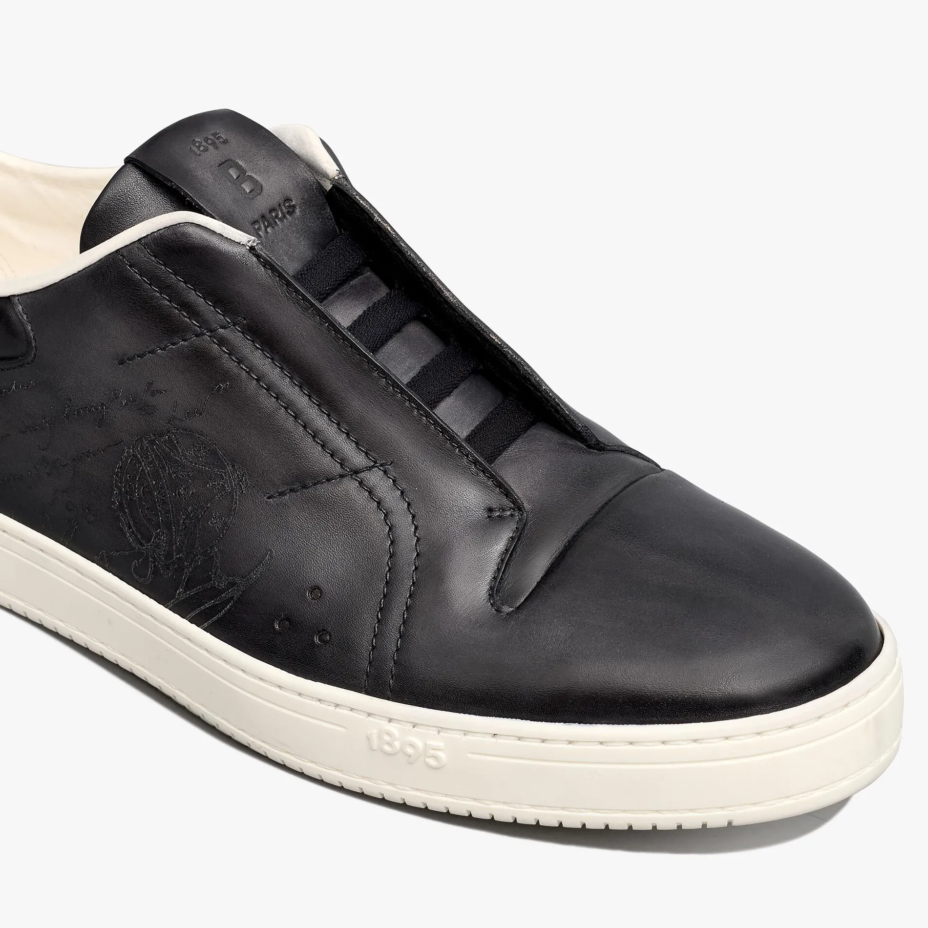 Berluti Slip On Playtime En Cuir Scritto | Sneakers