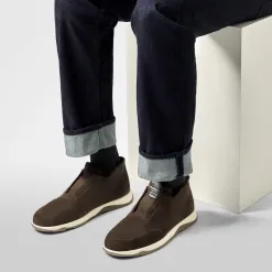 Berluti Slip-On Echappée En Veau Velours | Sneakers