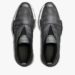 Berluti Slip-on sneaker Fast Track En Cuir D'Alligator Et Cachemire | Sneakers