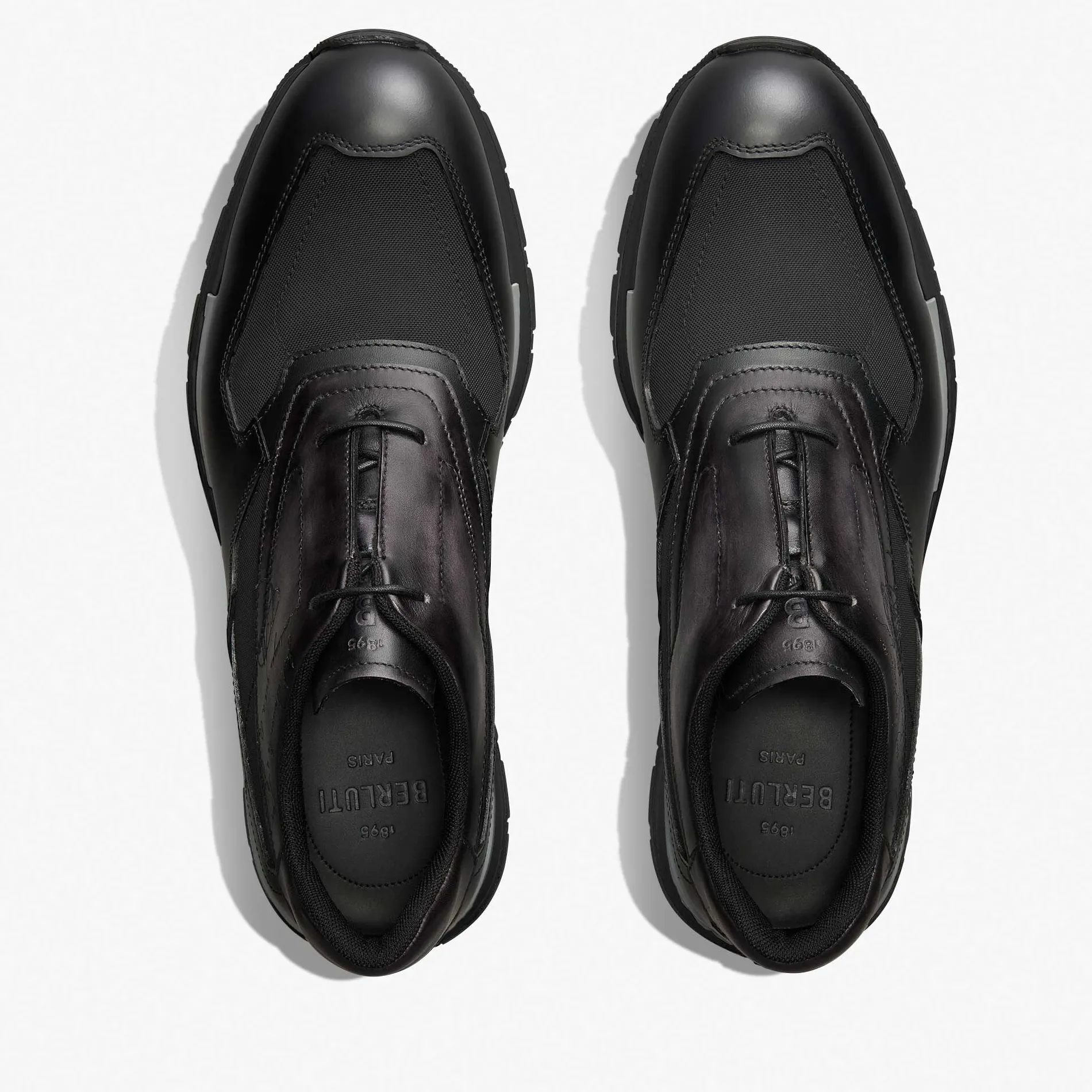 Berluti Sneaker Fast Track En Cuir Scritto Et Nylon | Richelieus & Derbies | Sneakers