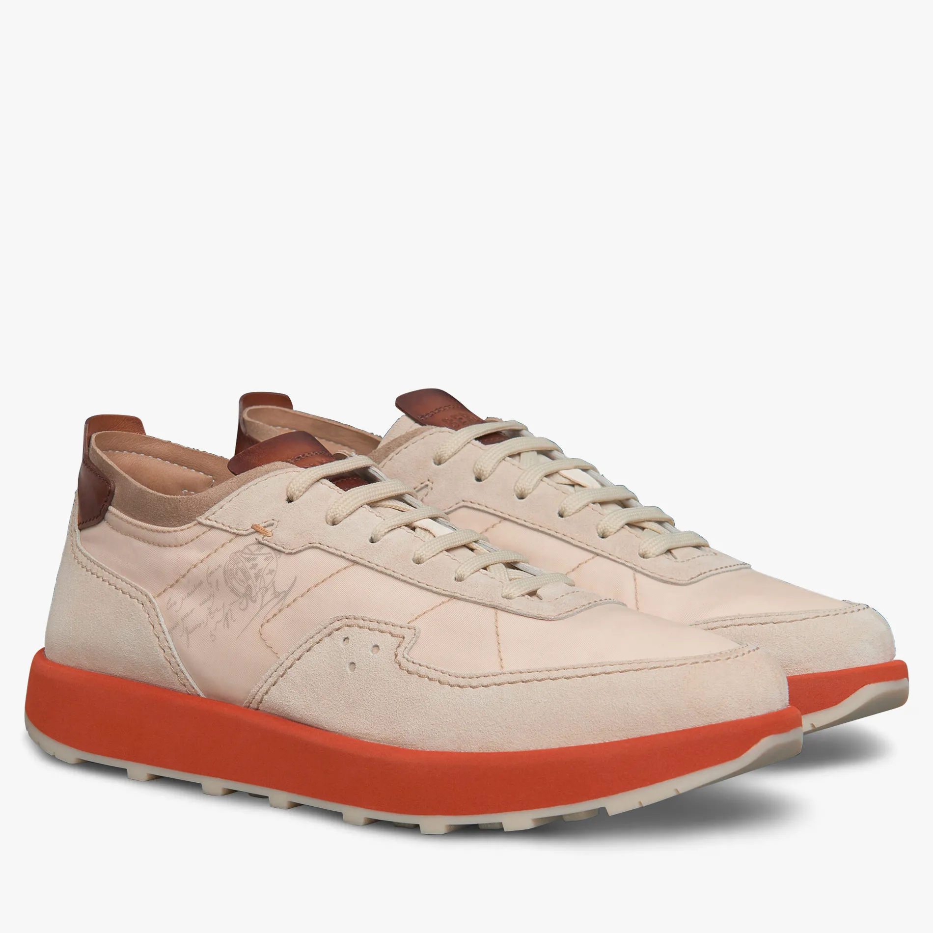 Berluti Sneaker Light Track En Veau Velours Et Nylon | Sneakers