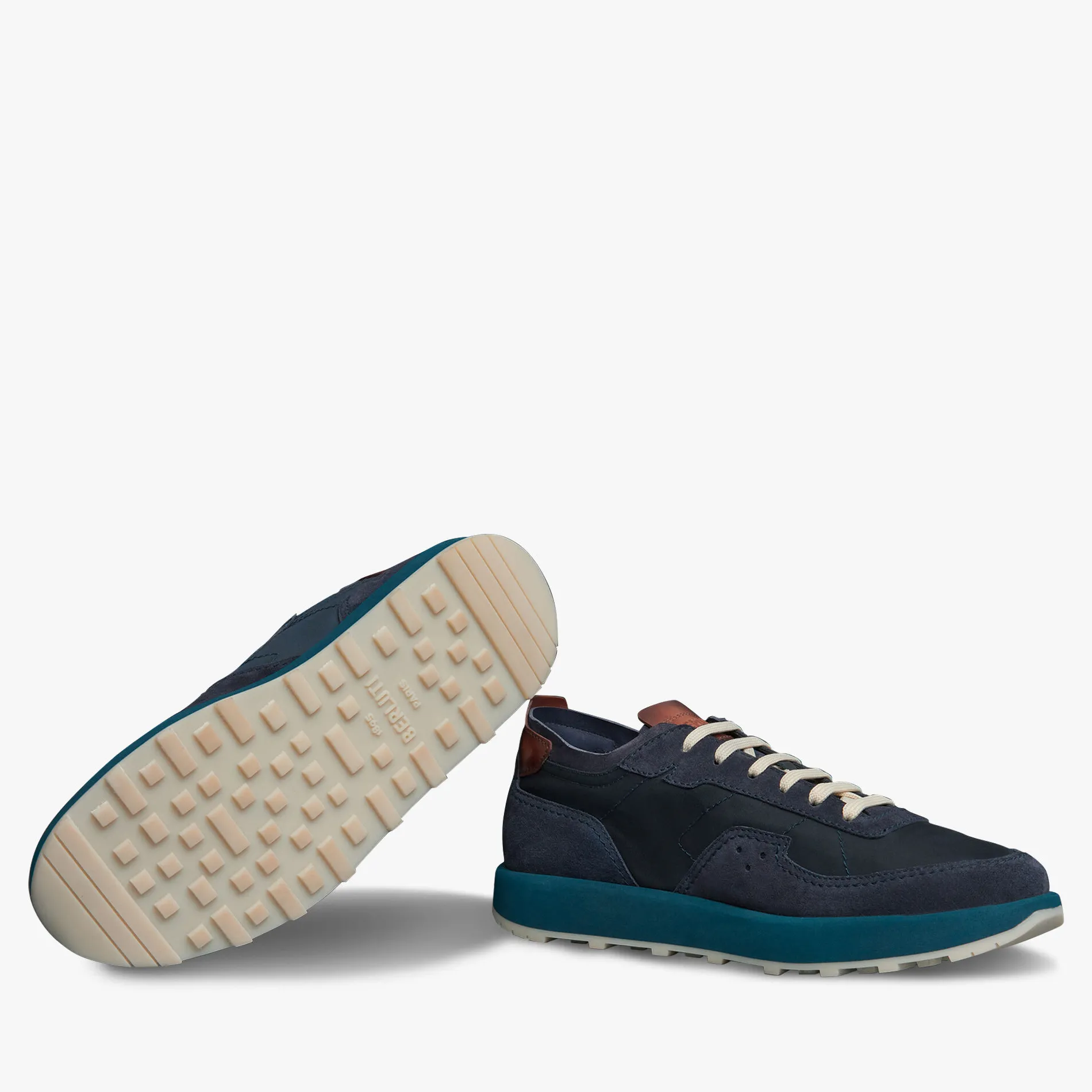 Berluti Sneaker Light Track En Veau Velours Et Nylon | Sneakers