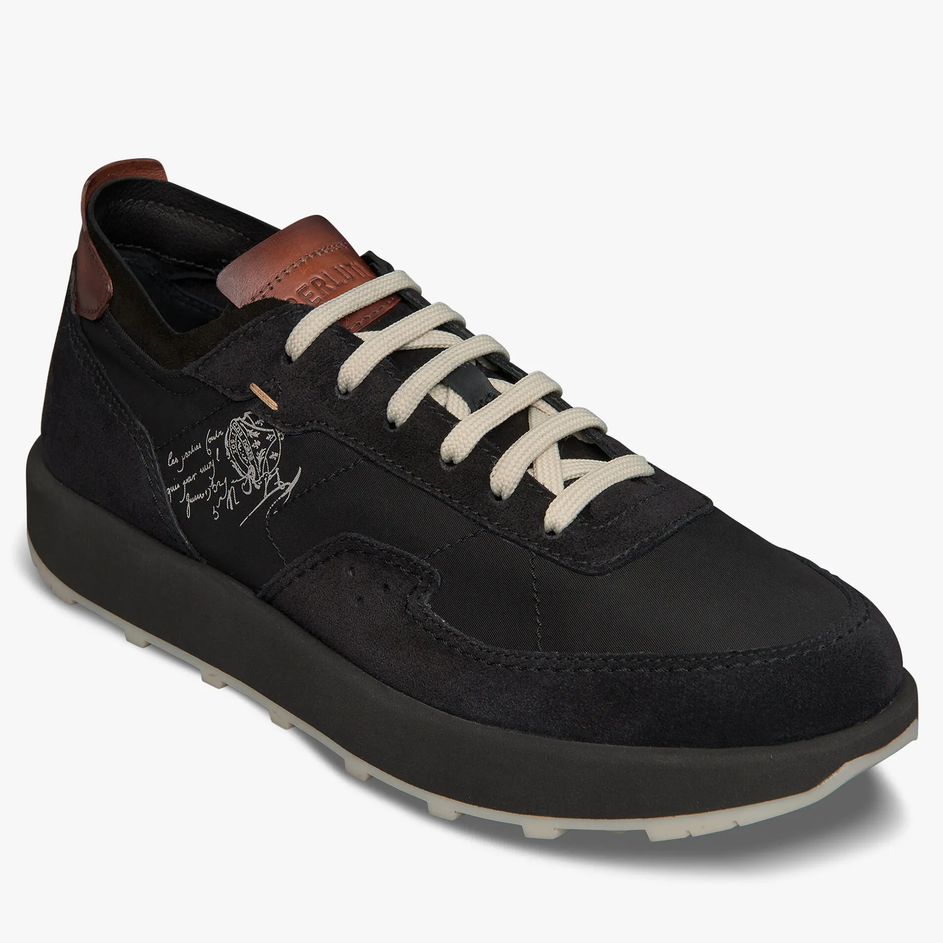 Berluti Sneaker Light Track En Veau Velours Et Nylon | Sneakers