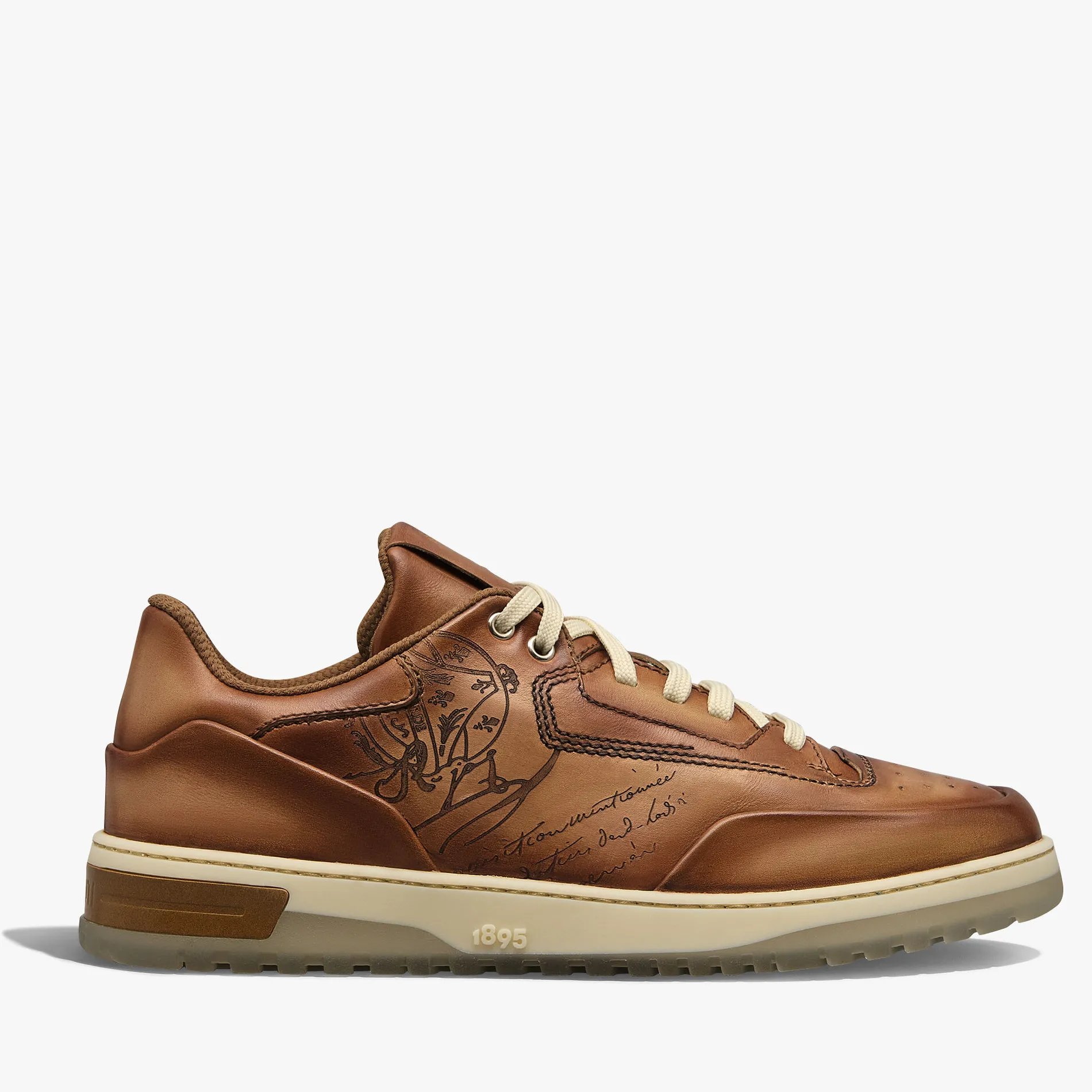 Berluti Sneaker Playoff En Cuir De Veau Venezia Scritto | Sneakers