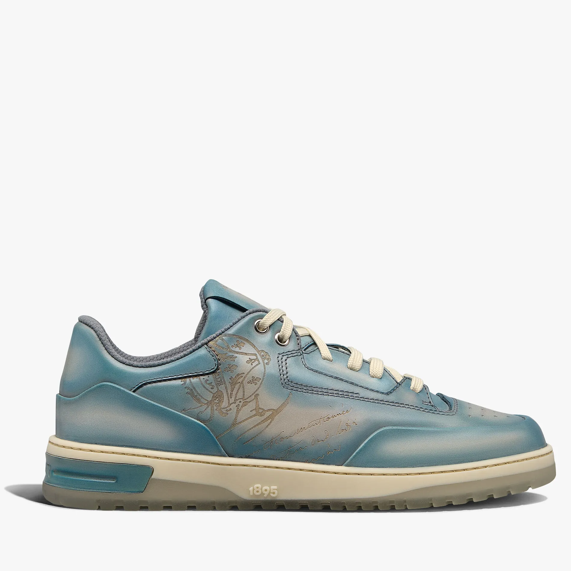 Berluti Sneaker Playoff En Cuir De Veau Venezia Scritto | Sneakers