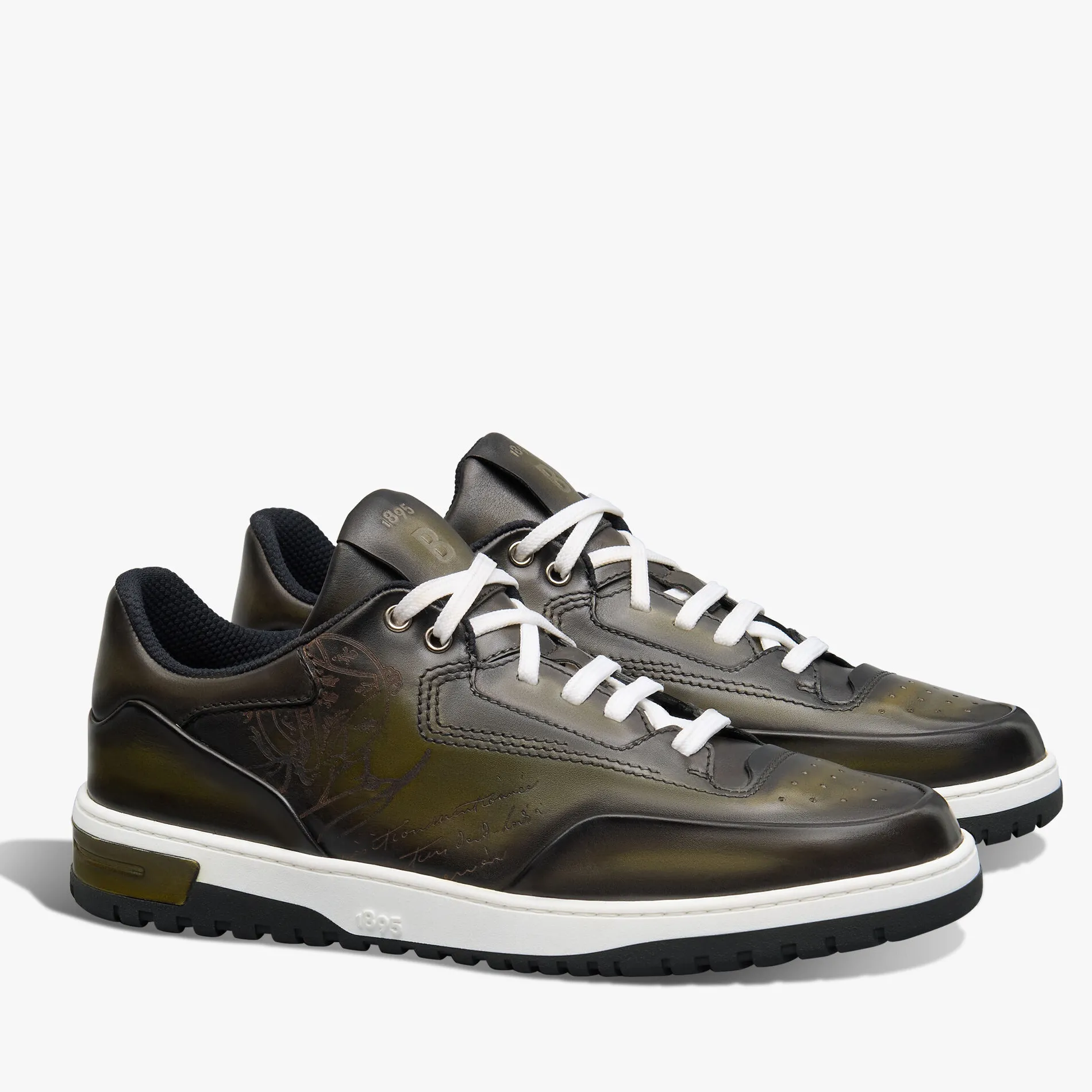 Berluti Sneaker Playoff En Cuir De Veau Venezia Scritto | Sneakers