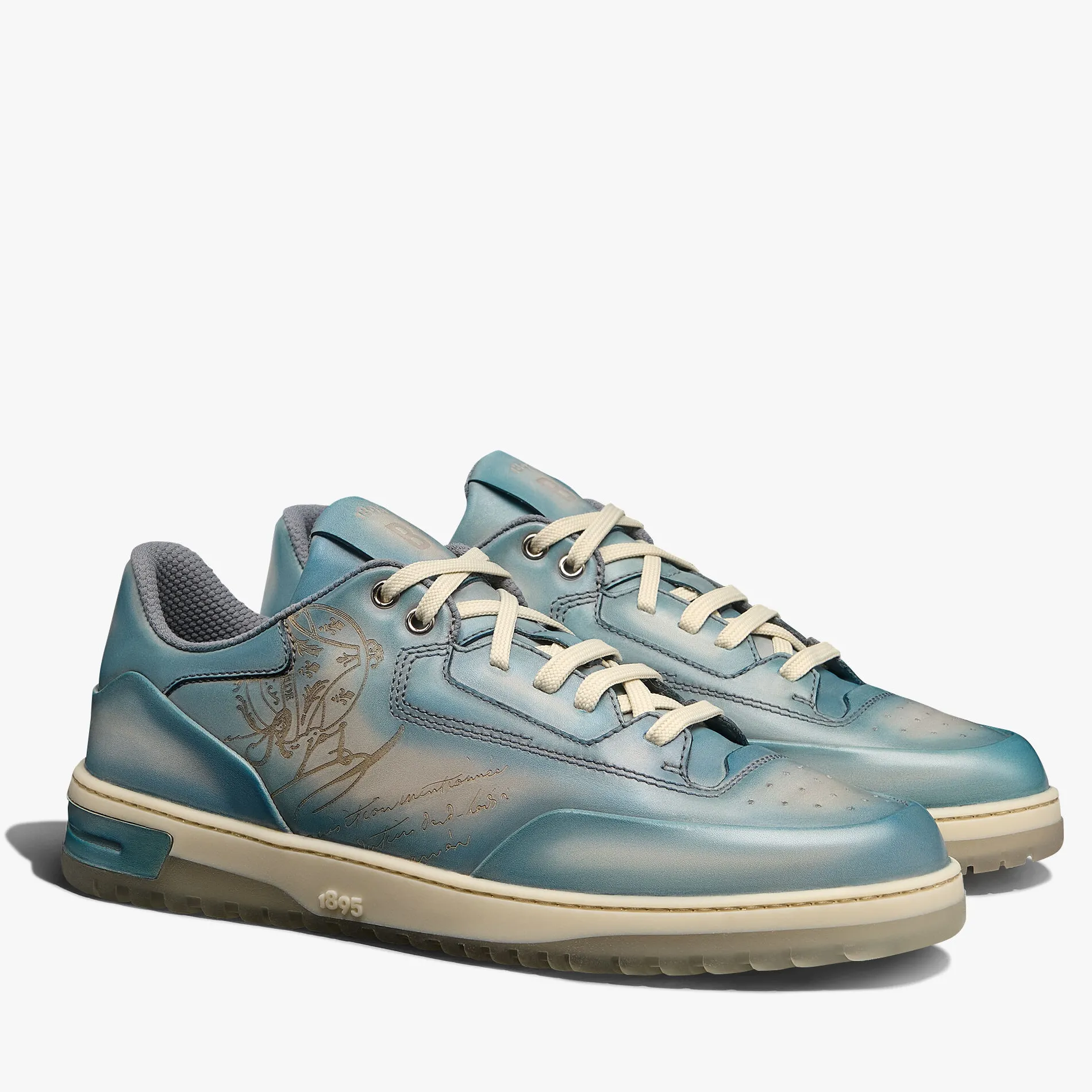 Berluti Sneaker Playoff En Cuir De Veau Venezia Scritto | Sneakers