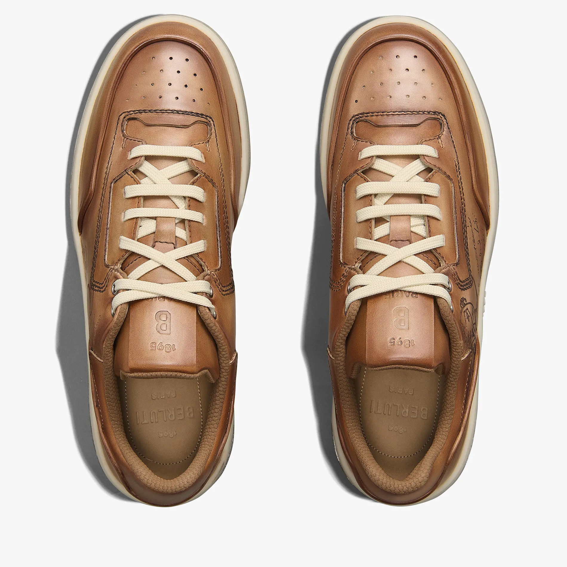 Berluti Sneaker Playoff En Cuir De Veau Venezia Scritto | Sneakers