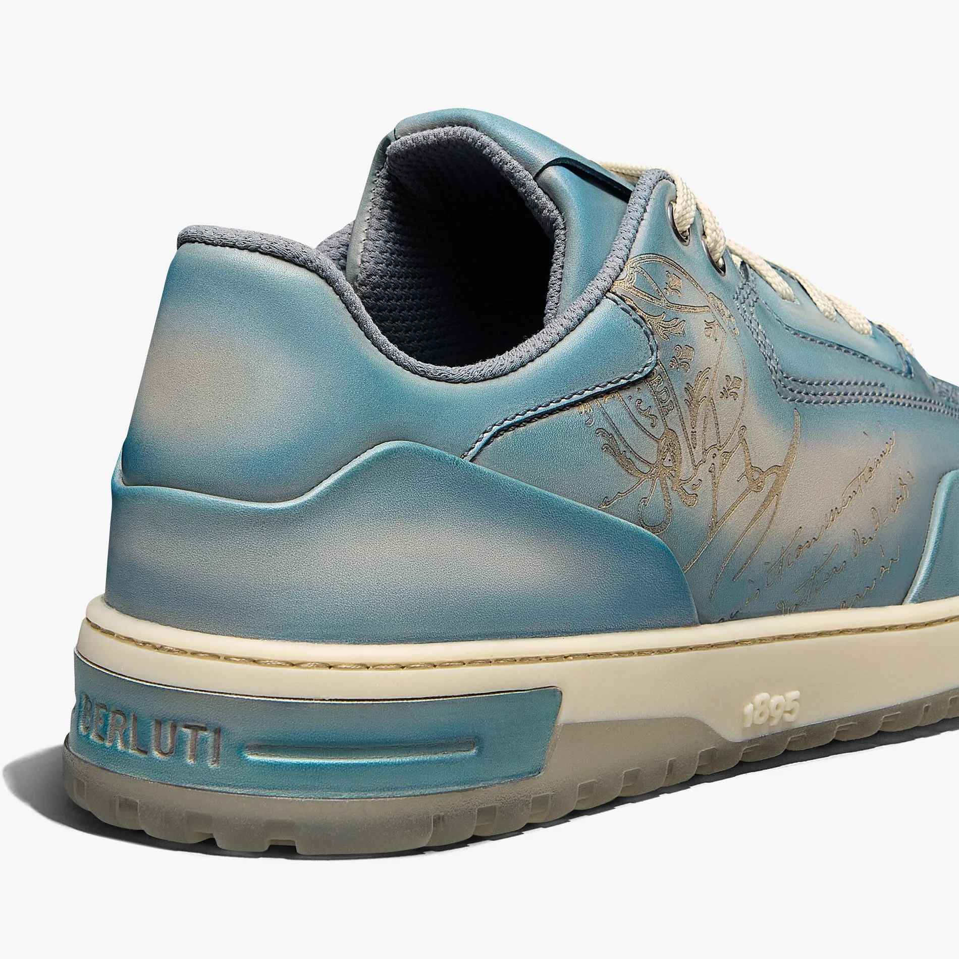 Berluti Sneaker Playoff En Cuir De Veau Venezia Scritto | Sneakers