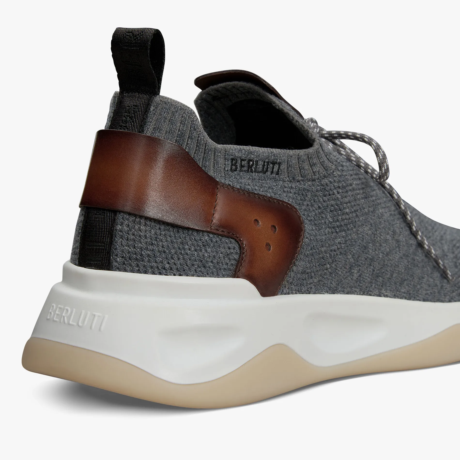 Berluti Sneaker Shadow En Cachemire Et Cuir | Sneakers | Shadow