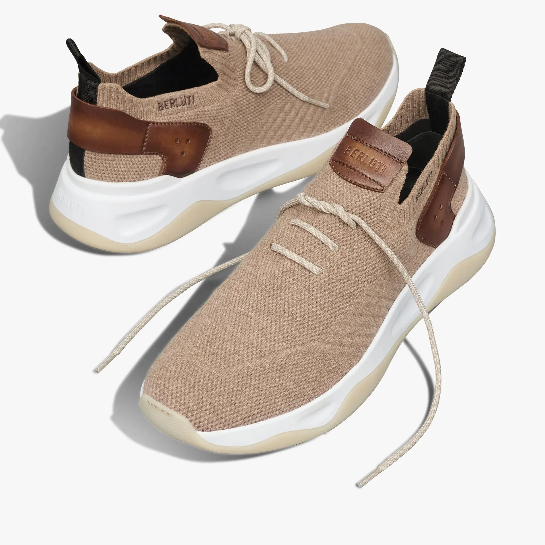 Berluti Sneaker Shadow En Cachemire Et Cuir | Sneakers | Shadow