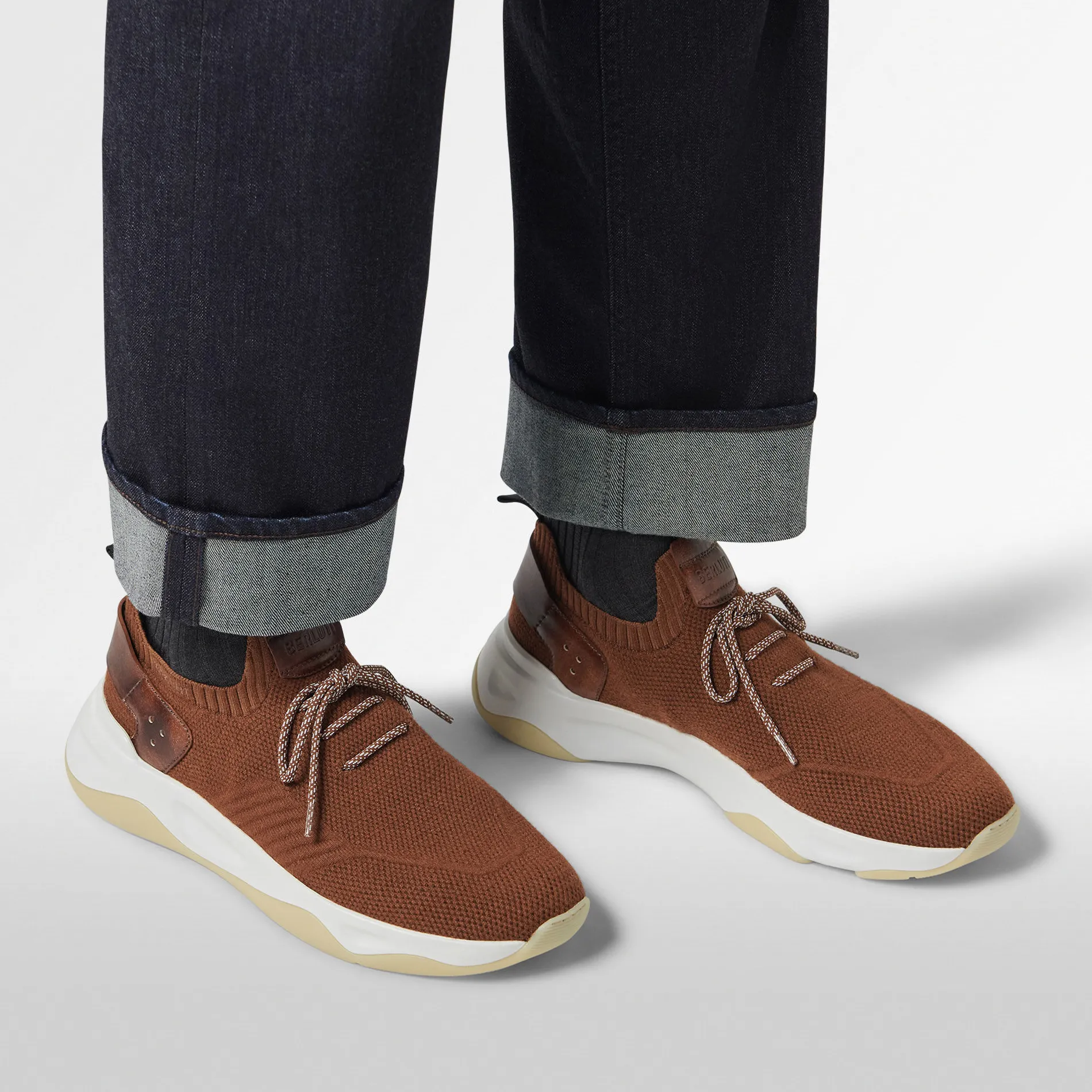 Berluti Sneaker Shadow En Cachemire Et Cuir | Sneakers | Shadow