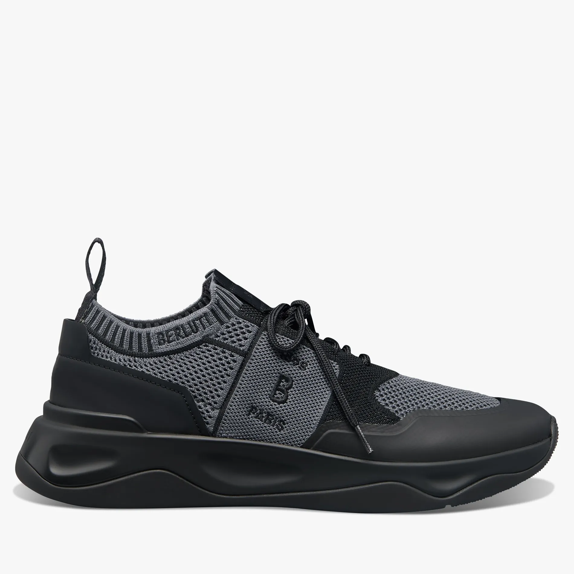 Berluti Sneaker Shadow En Maille Et Cuir De Veau Film Gomme | Sneakers | Shadow