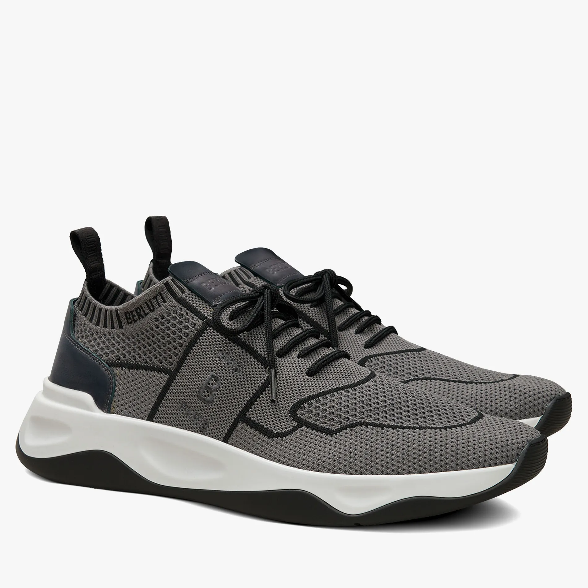 Berluti Sneaker Shadow En Maille Et Cuir | Sneakers | Shadow