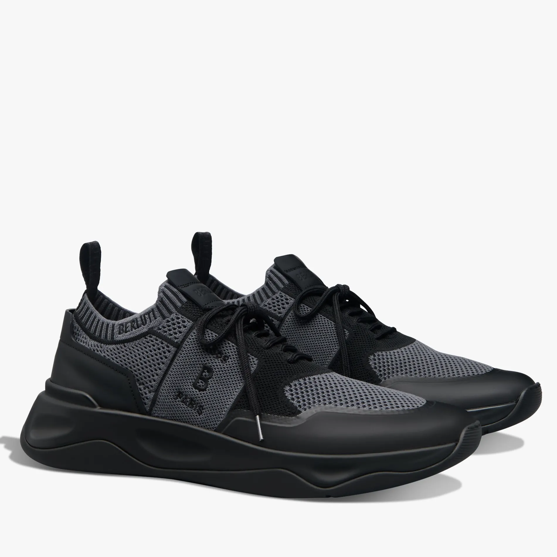 Berluti Sneaker Shadow En Maille Et Cuir De Veau Film Gomme | Sneakers | Shadow