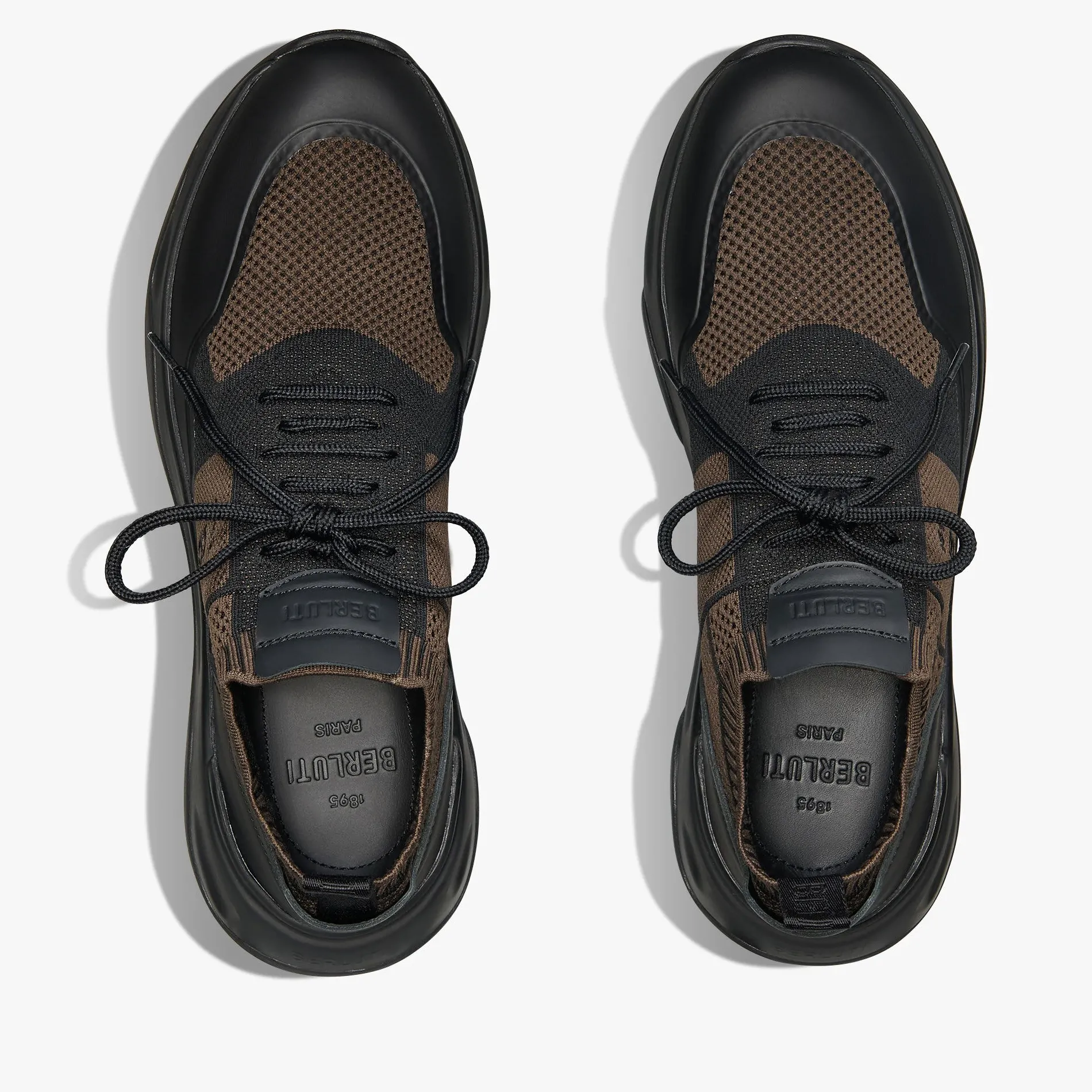 Berluti Sneaker Shadow En Maille Et Cuir De Veau Film Gomme | Sneakers | Shadow