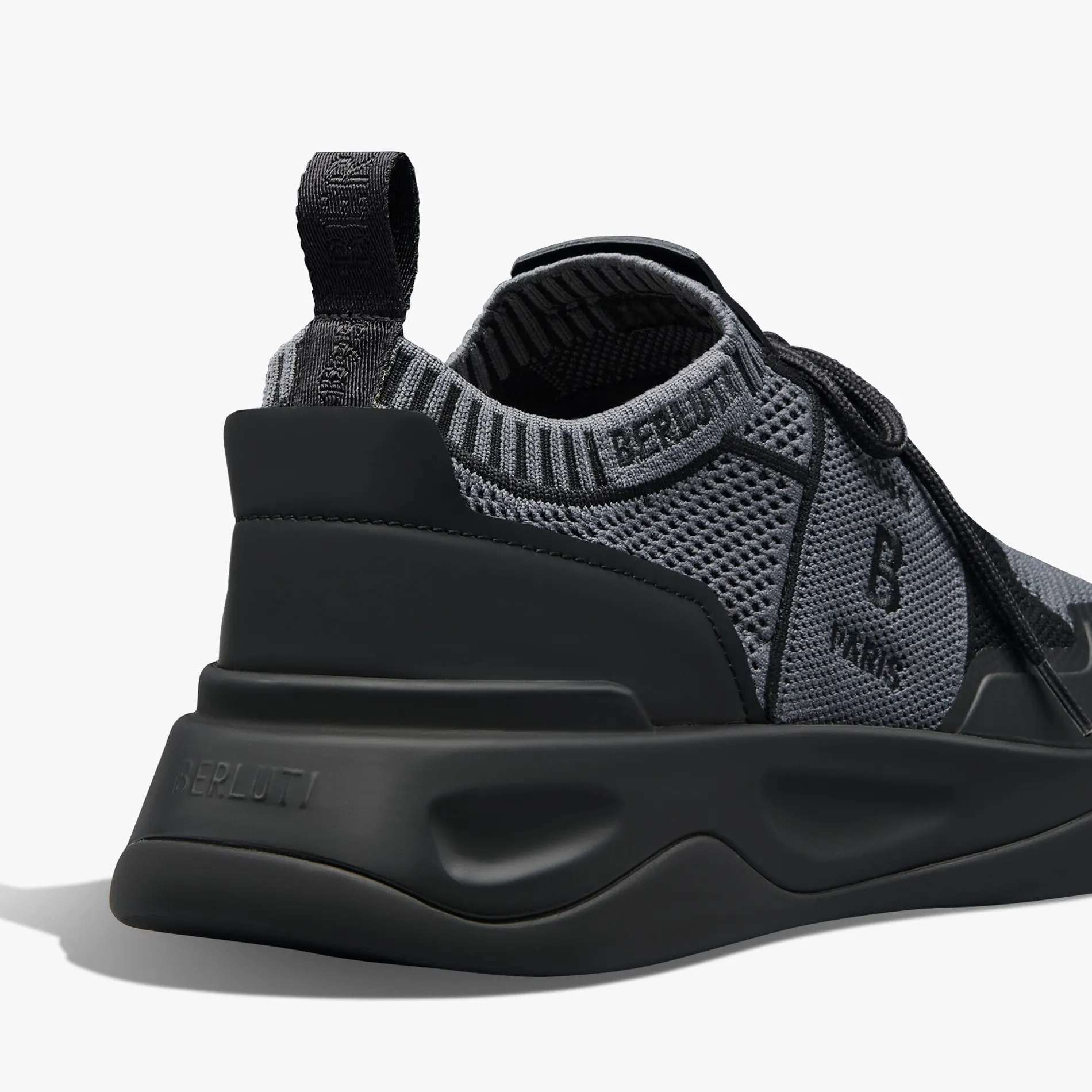Berluti Sneaker Shadow En Maille Et Cuir De Veau Film Gomme | Sneakers | Shadow