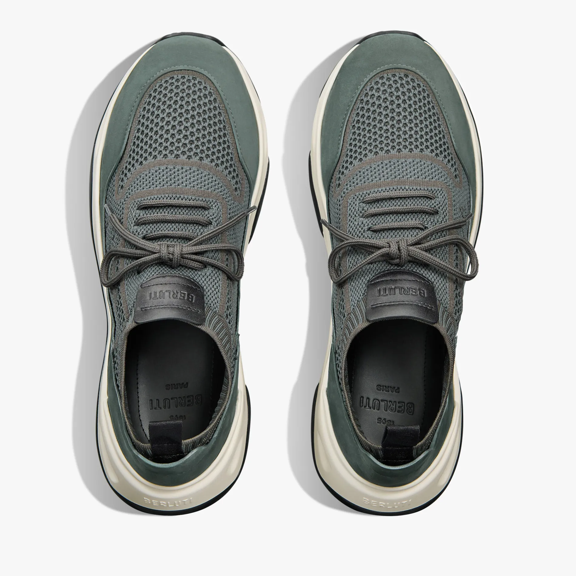 Berluti Sneaker Shadow En Maille Scritto Et Cuir Nubuck | Sneakers | Shadow