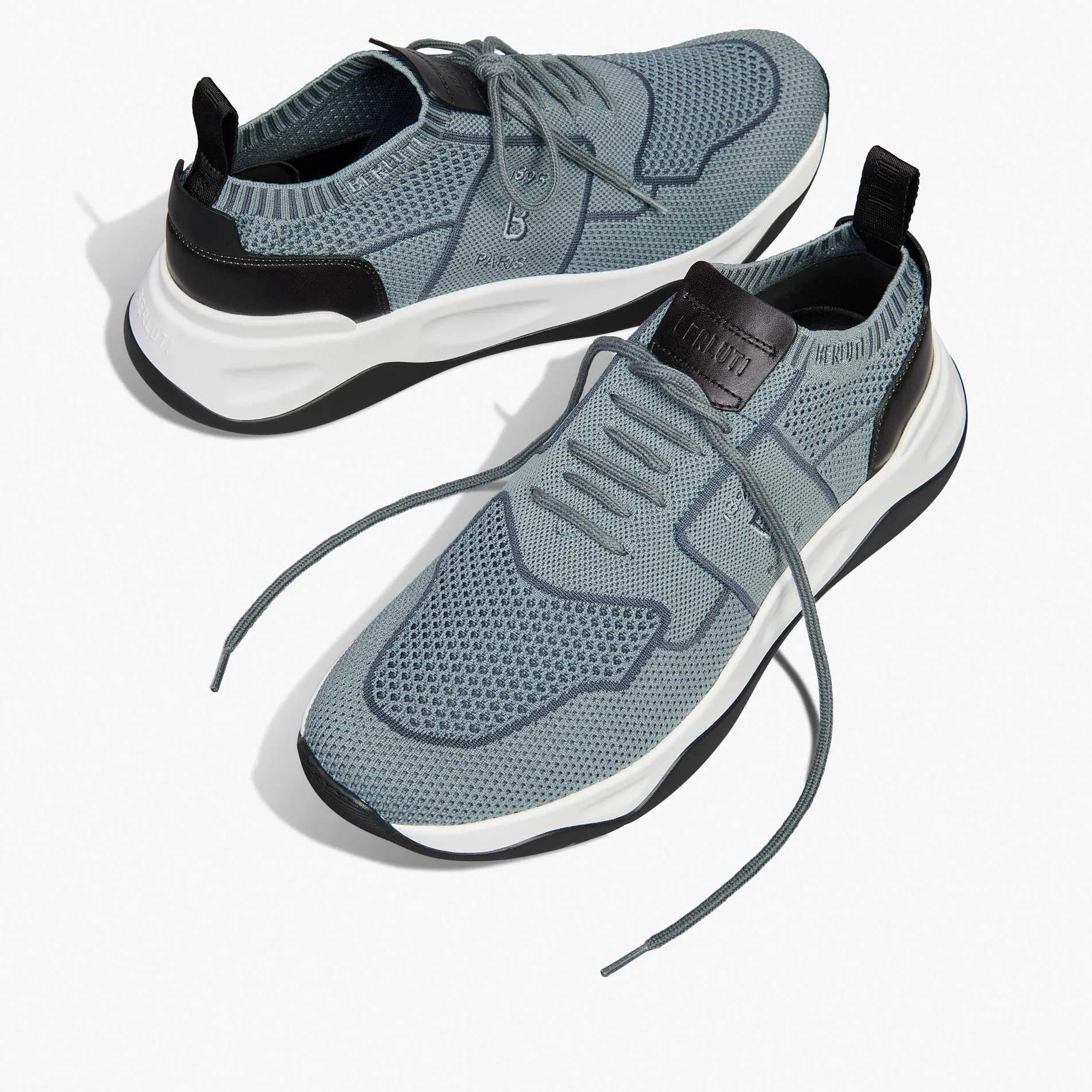 Berluti Sneaker Shadow En Maille Et Cuir De Veau | Sneakers | Shadow