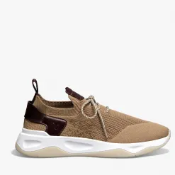 Berluti Sneaker Shadow En Scritto Knit Et Cuir De Veau | Sneakers | Shadow